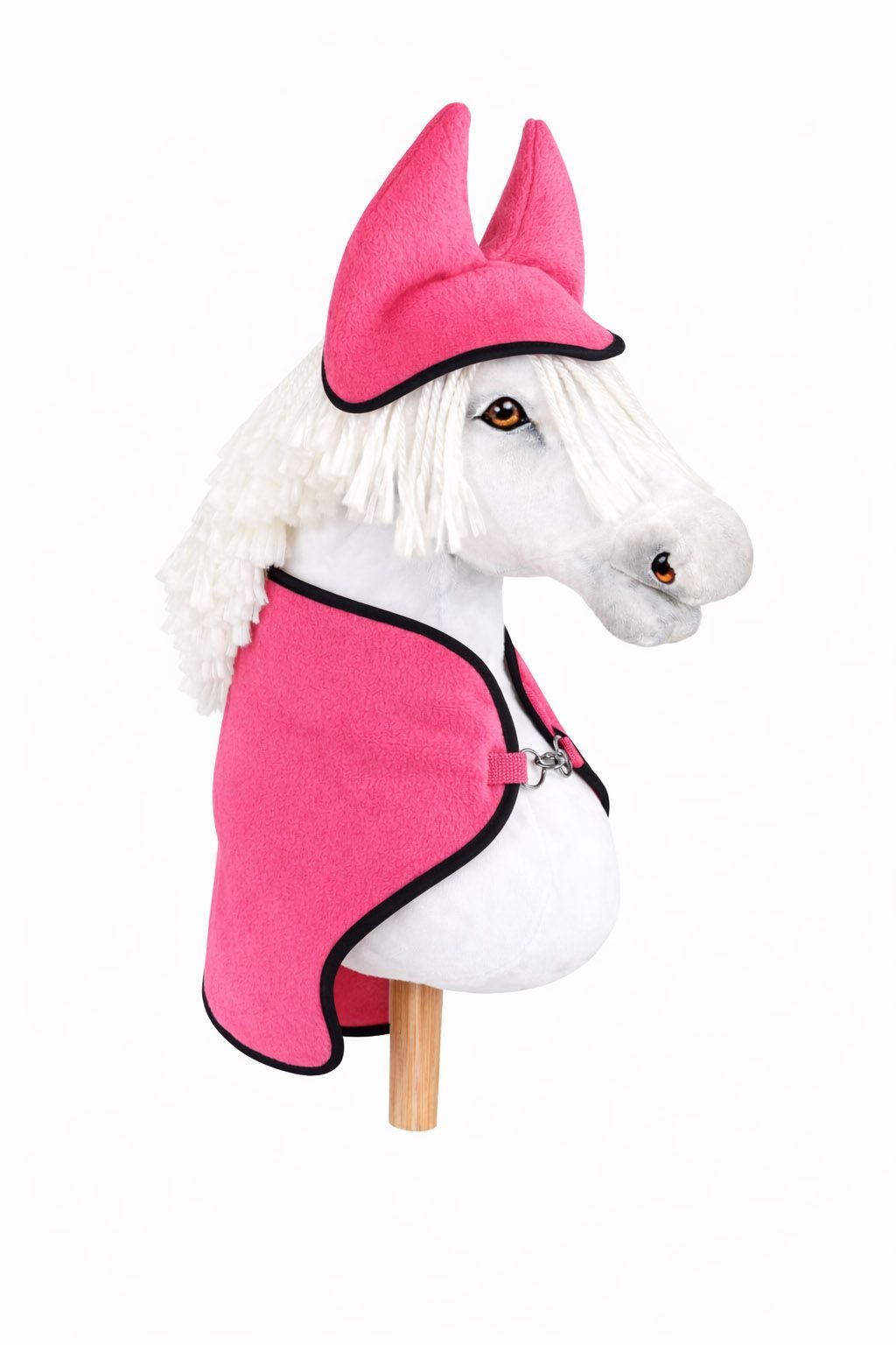 Zestaw dla Hobby Horse A3: polarowa derka + nauszniki – kremowy