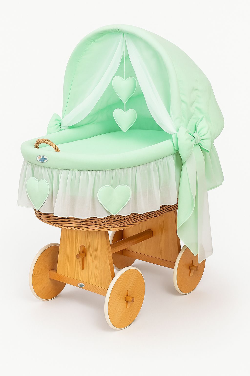 Kosz Mojżesza z budką- Little Angel biały
