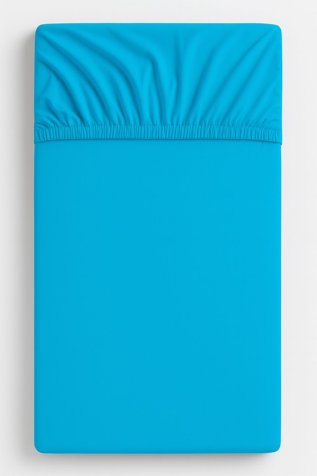 Prześcieradło bawełniane z gumką do łóżeczka 120x60 cm - miętowe