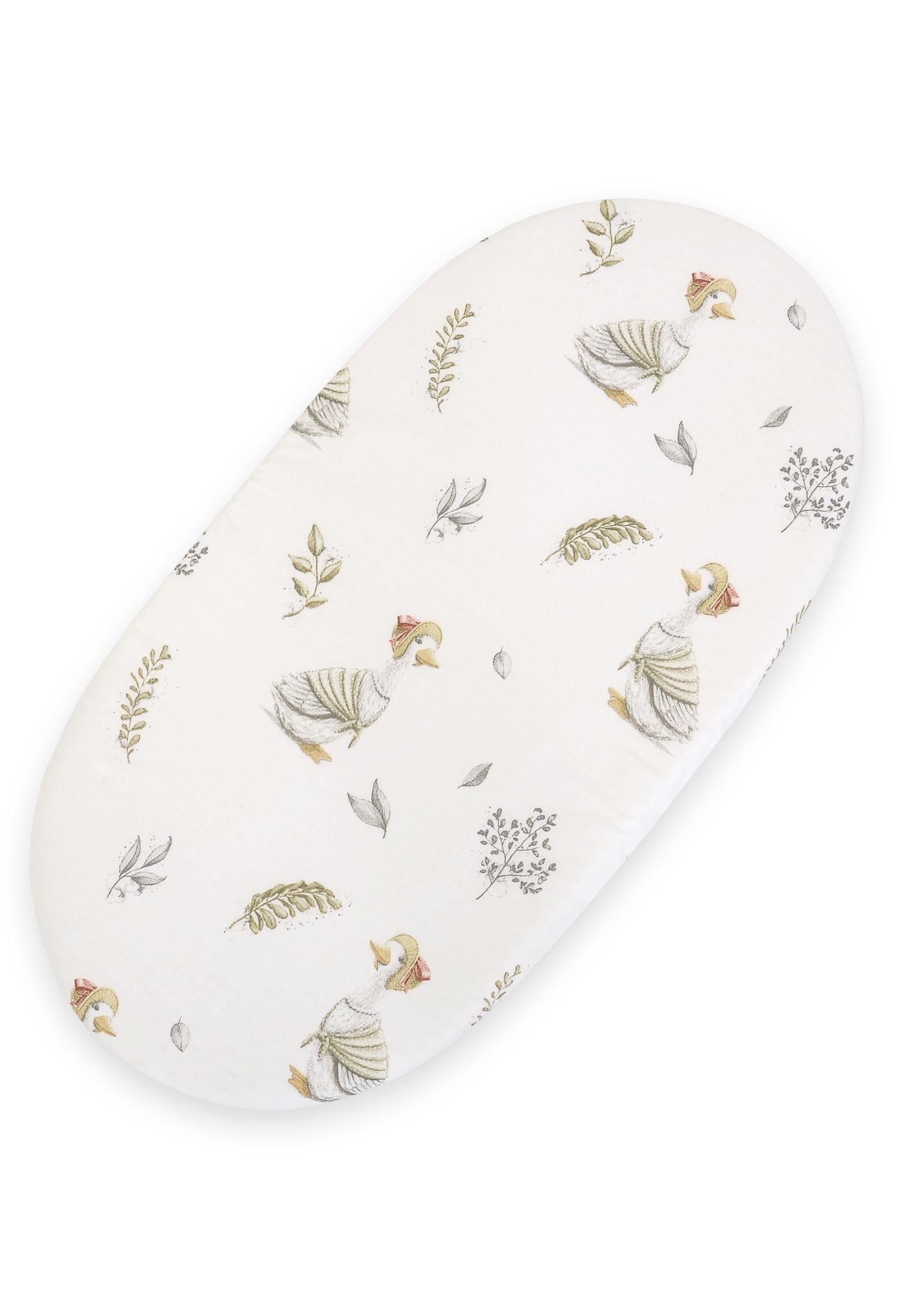 Prześcieradło bawełniane do kosza Mojżesza Boho wózka gondoli 75x35 cm - beżowe