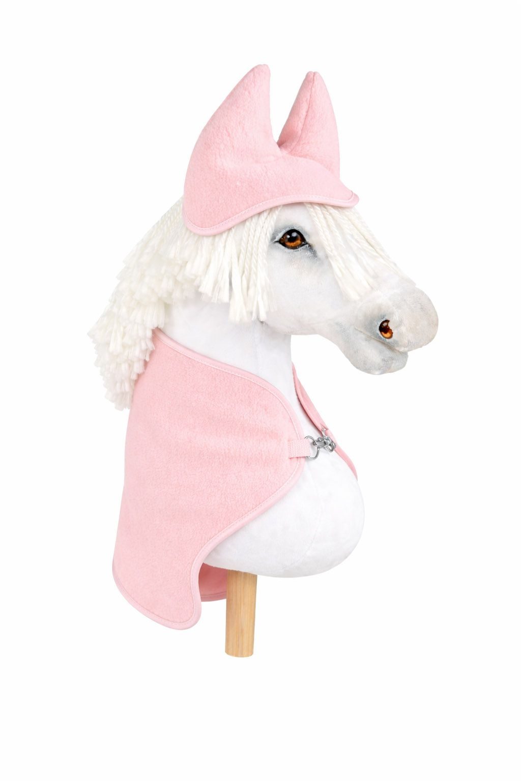 Zestaw dla Hobby Horse A3: polarowa derka + nauszniki – kremowy