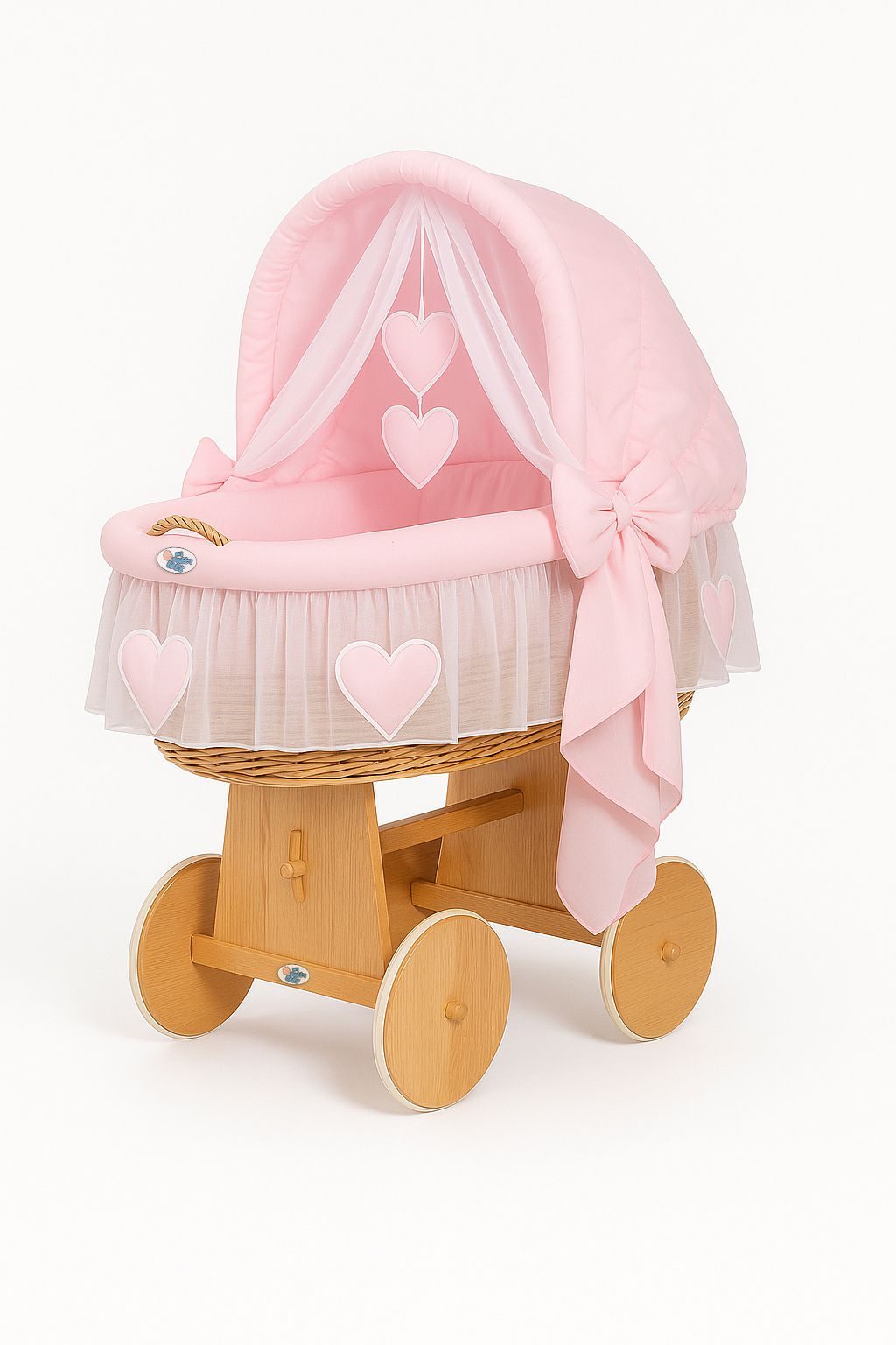 Kosz Mojżesza z budką- Little Angel biały