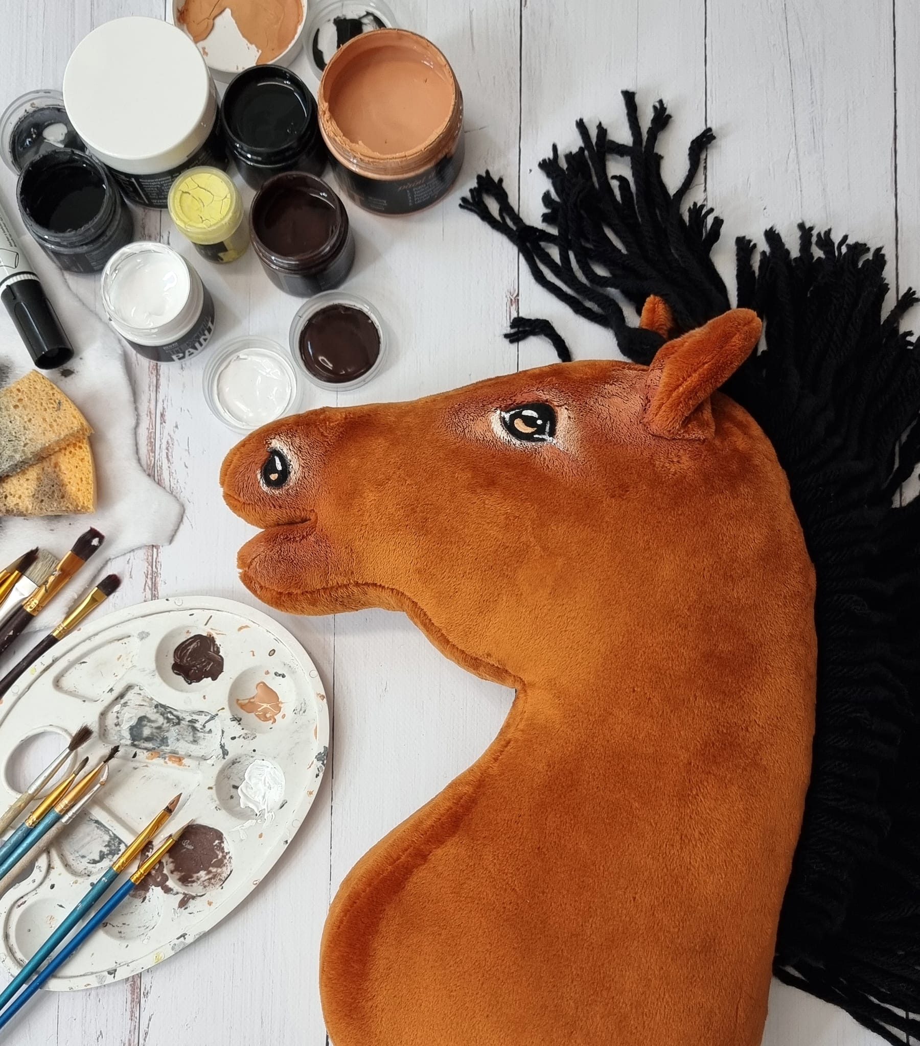 Hobby Horse Duży koń na kiju Premium -  jasnogniady A3