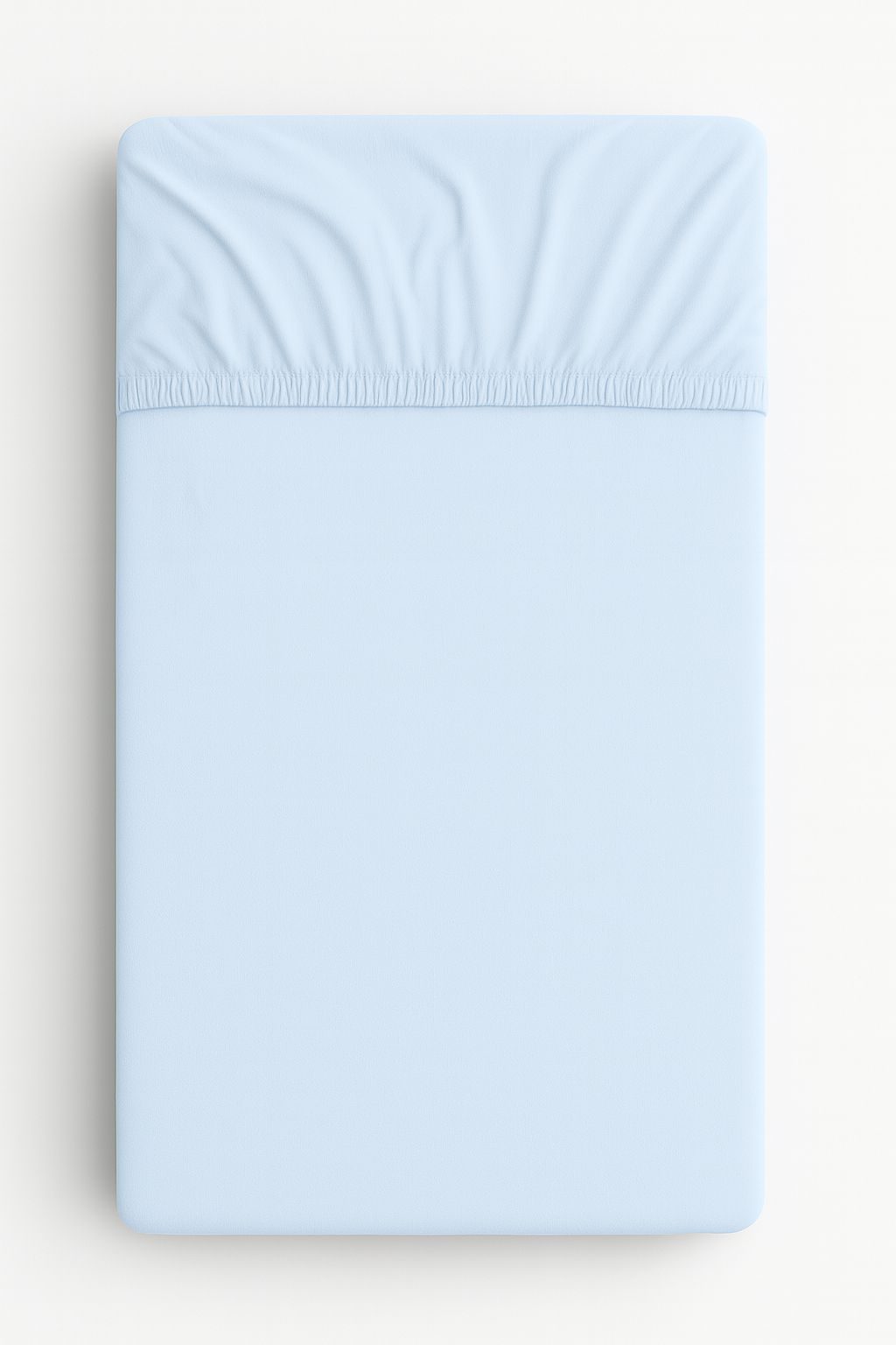 Prześcieradło bawełniane z gumką do łóżeczka 120x60 cm - miętowe