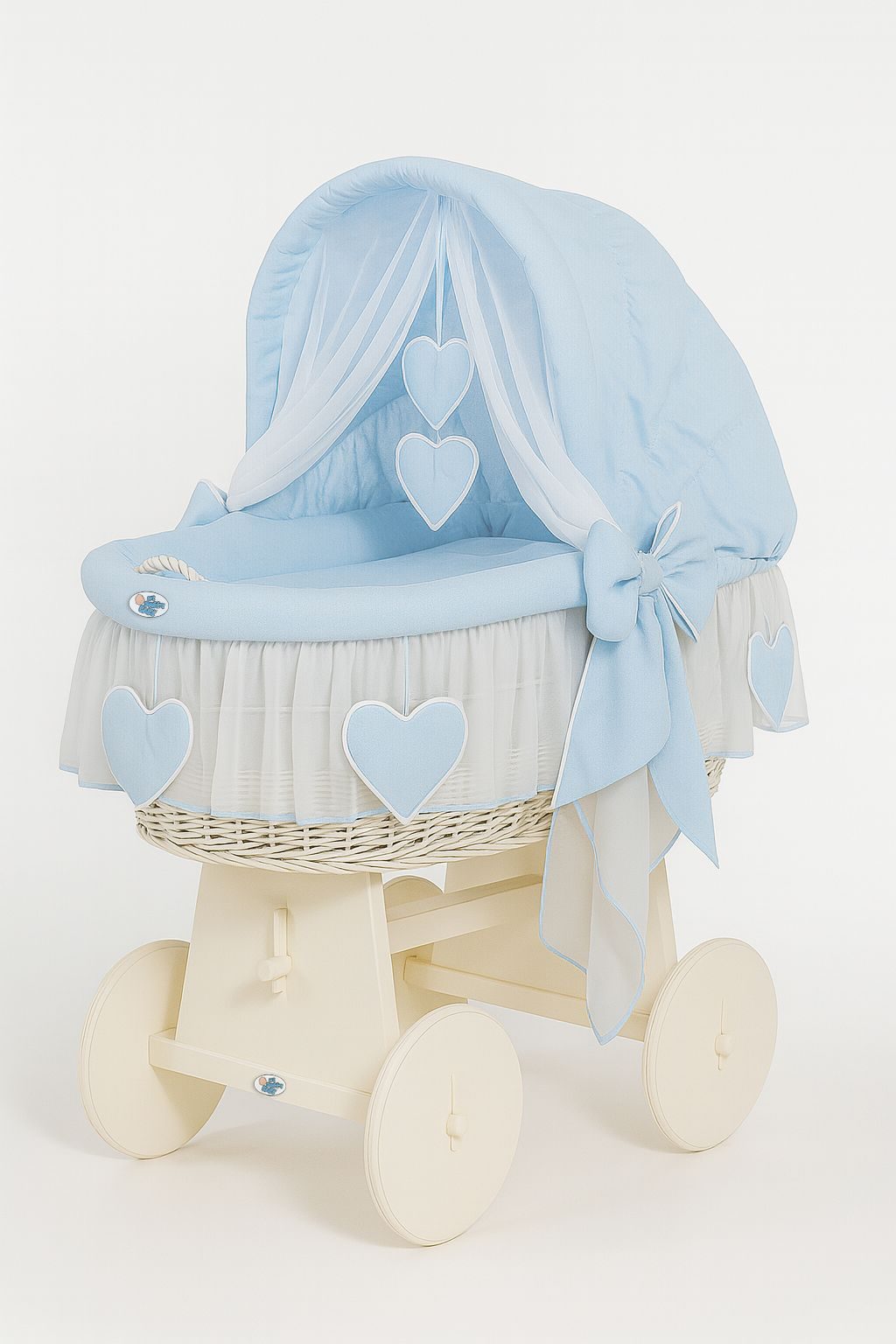 Kosz Mojżesza z budką- Little Angel biały