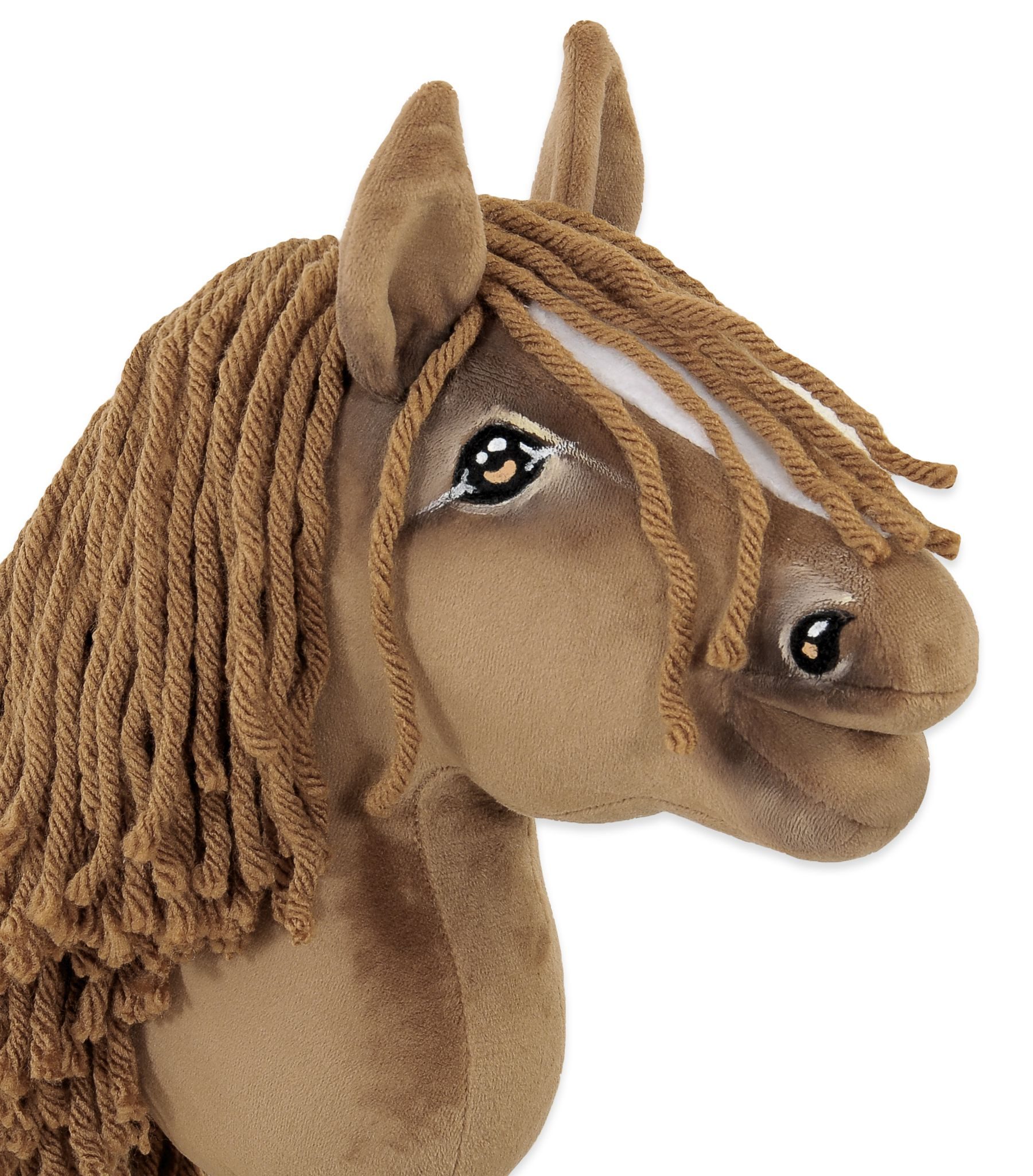 Hobby Horse Mały koń na kiju Premium brązowy jasny kasztan A5