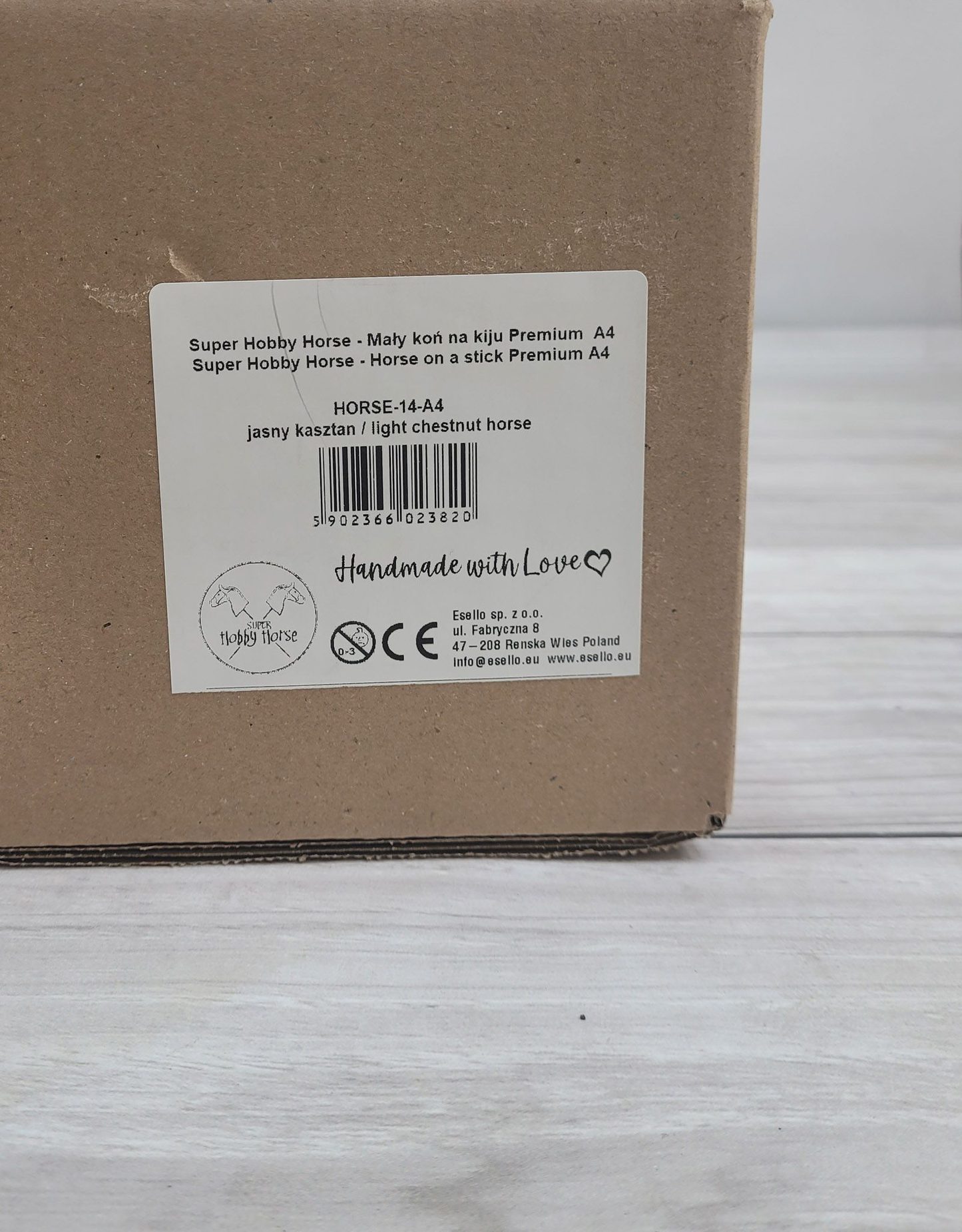 Hobby Horse Średni koń na kiju Premium brązowy jasny kasztan A4