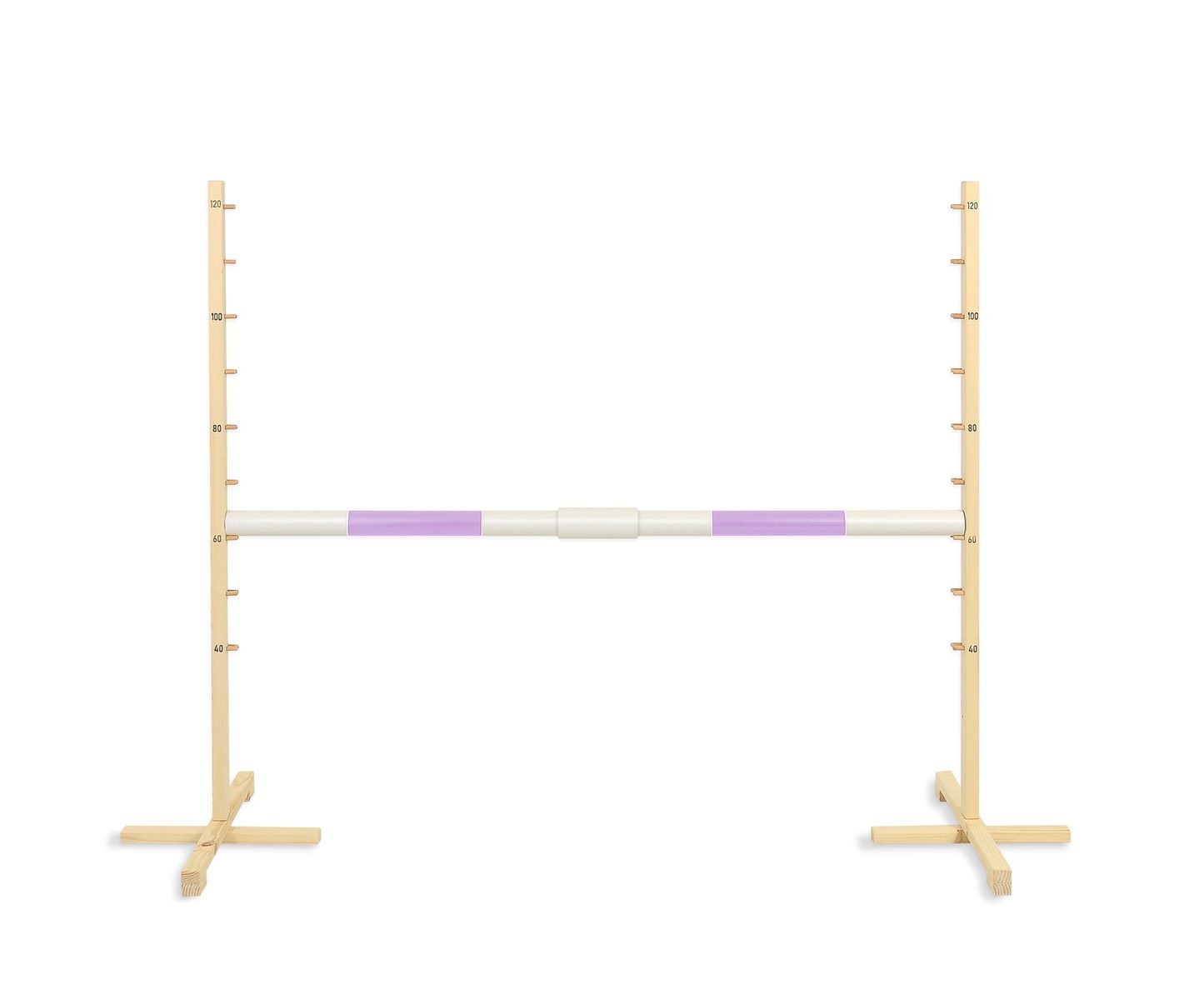 Przeszkoda skokowa do Hobby Horse 160cm, h-120 cm, belka jasny fiolet