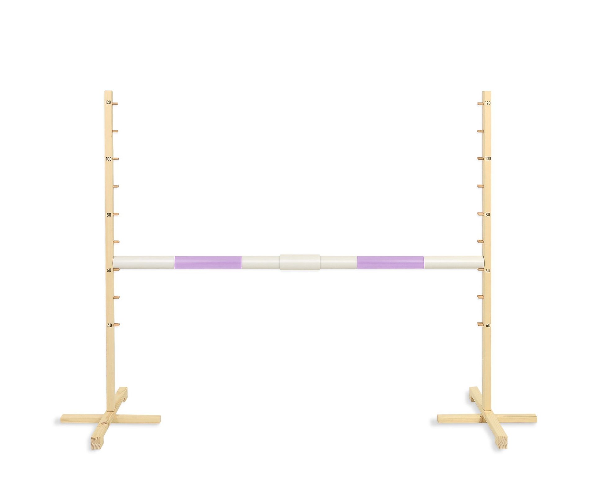 Przeszkoda skokowa do Hobby Horse 160cm, h-120 cm, belka jasny fiolet
