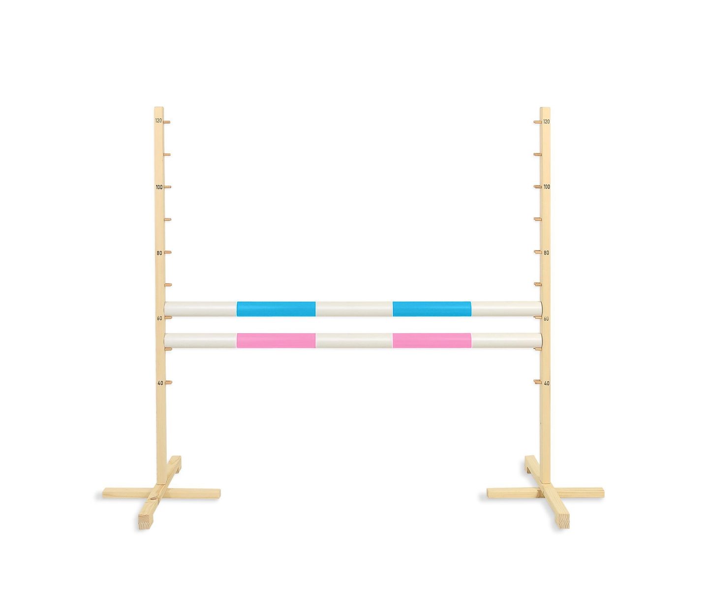 Przeszkoda skokowa do Hobby Horse 120cm, dwie belki - jasny niebieski i ciemny niebieski