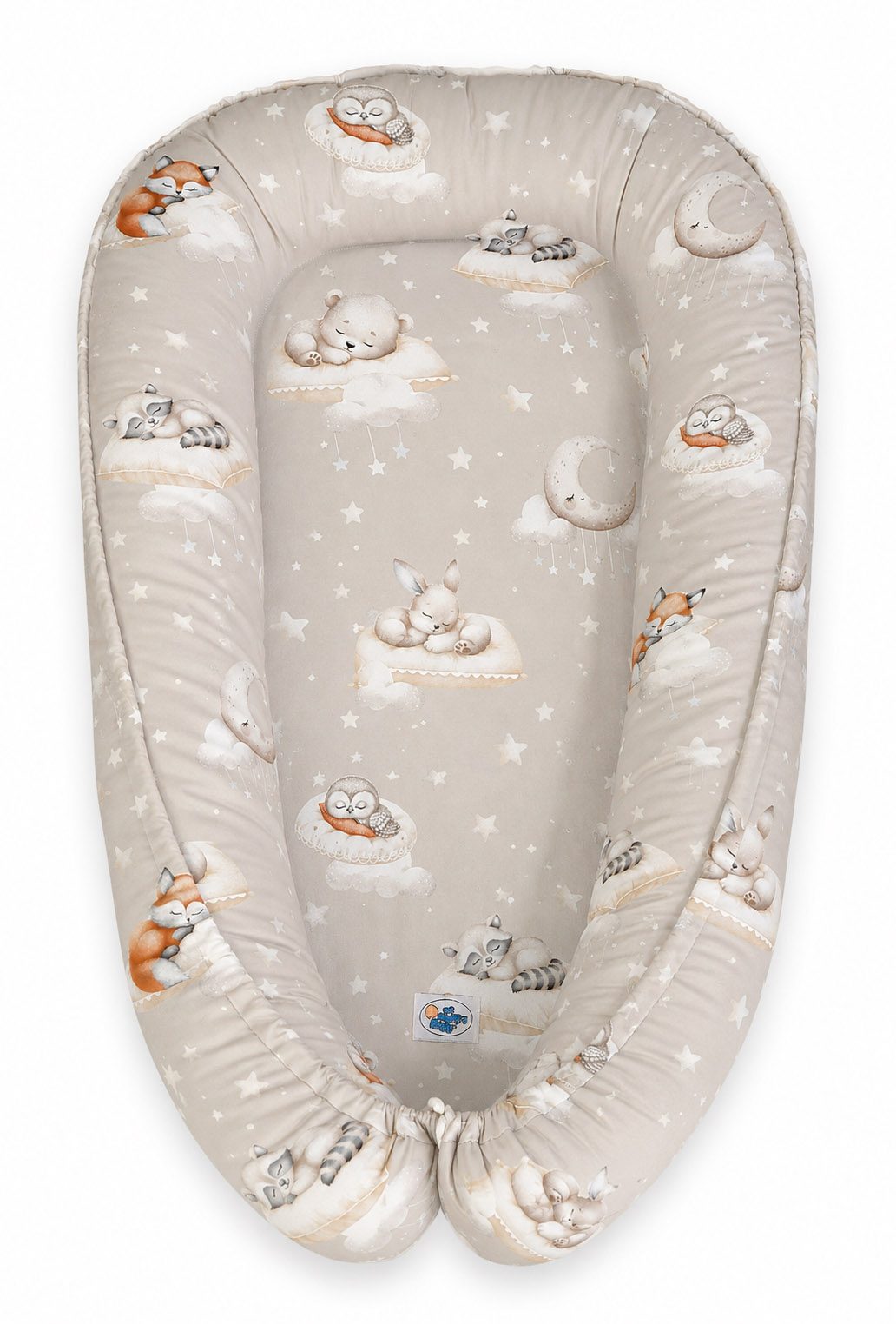 Kokon niemowlęcy dwustronny kojec otulacz Premium MY SWEET BABY- beżowy