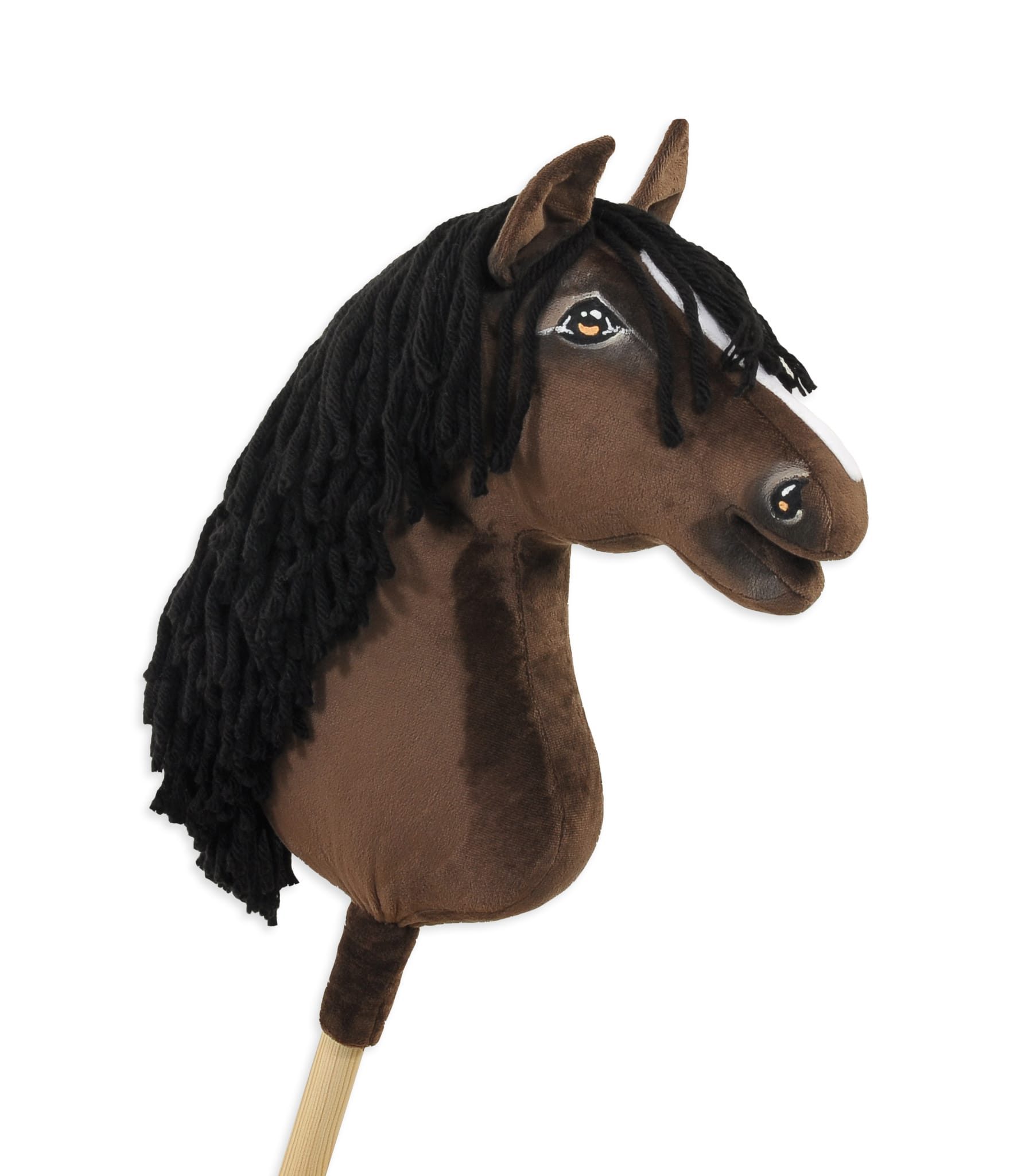 Hobby Horse Duży koń na kiju Premium - ciemnogniady A3