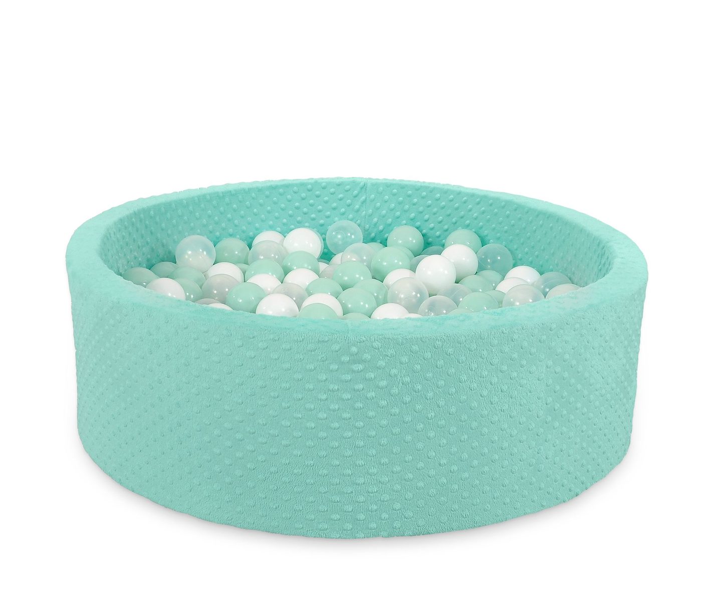 Suchy basen minky H-30 cm z piłkami 200szt.- jasnoszary