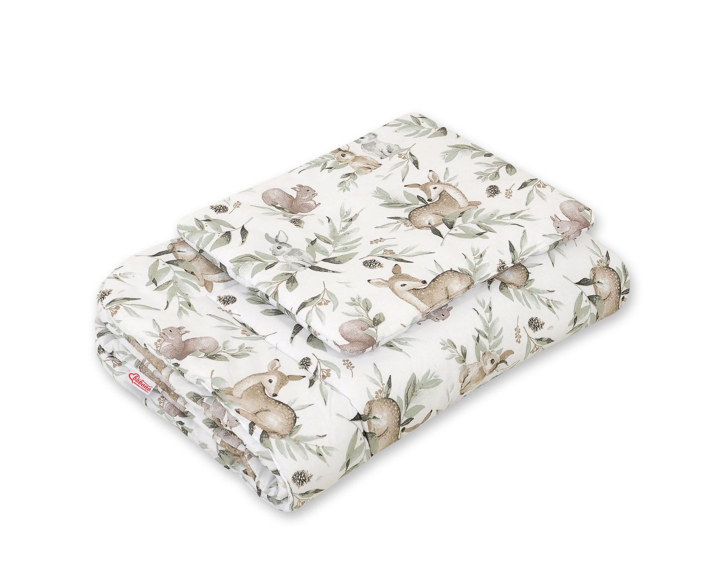Komplet pościeli dla niemowląt z wypełnieniem 2-cz 75x100cm NEWBORN - misie niebieskie