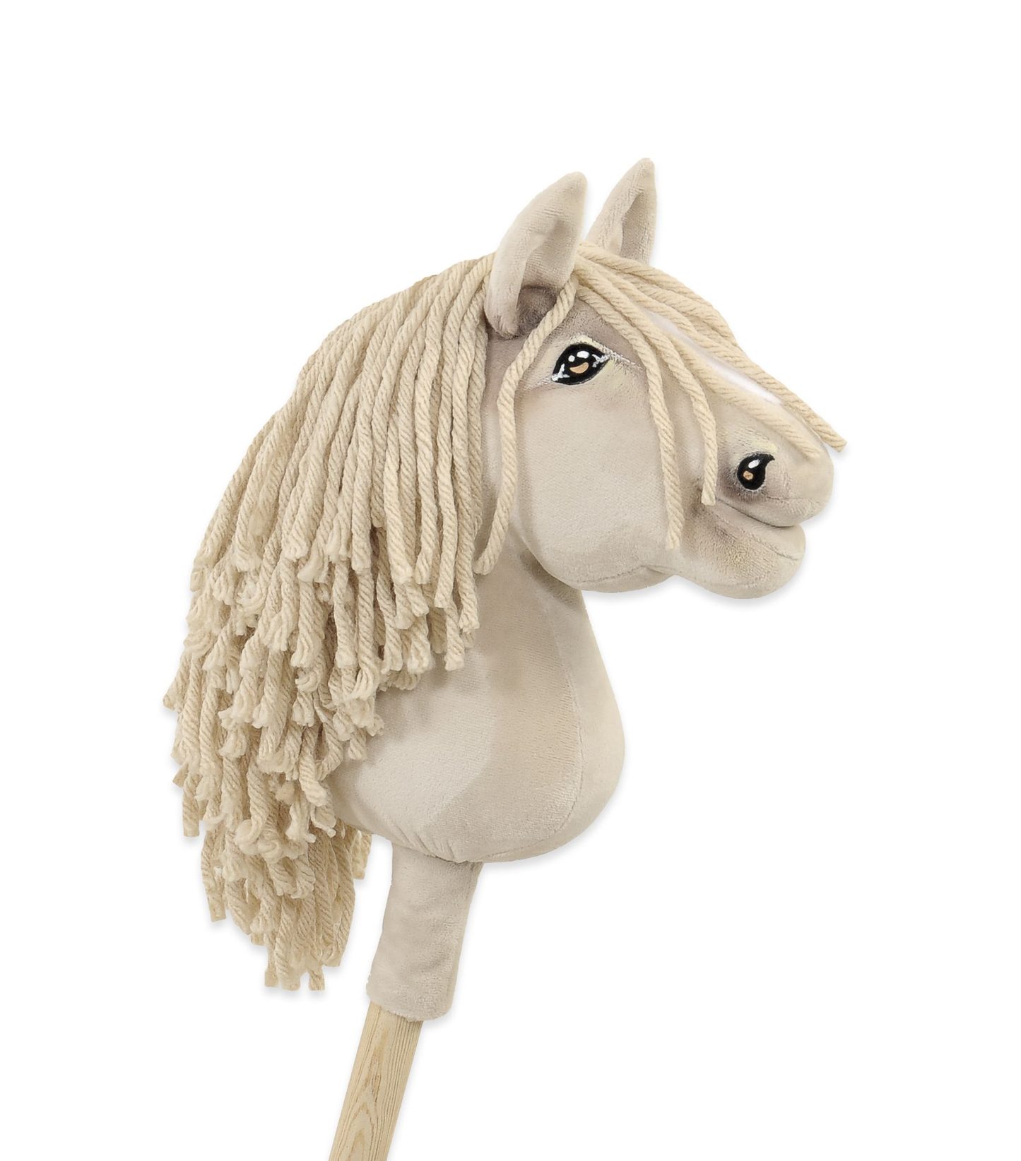 Hobby Horse Mały koń na kiju Premium kremowy cremello A5