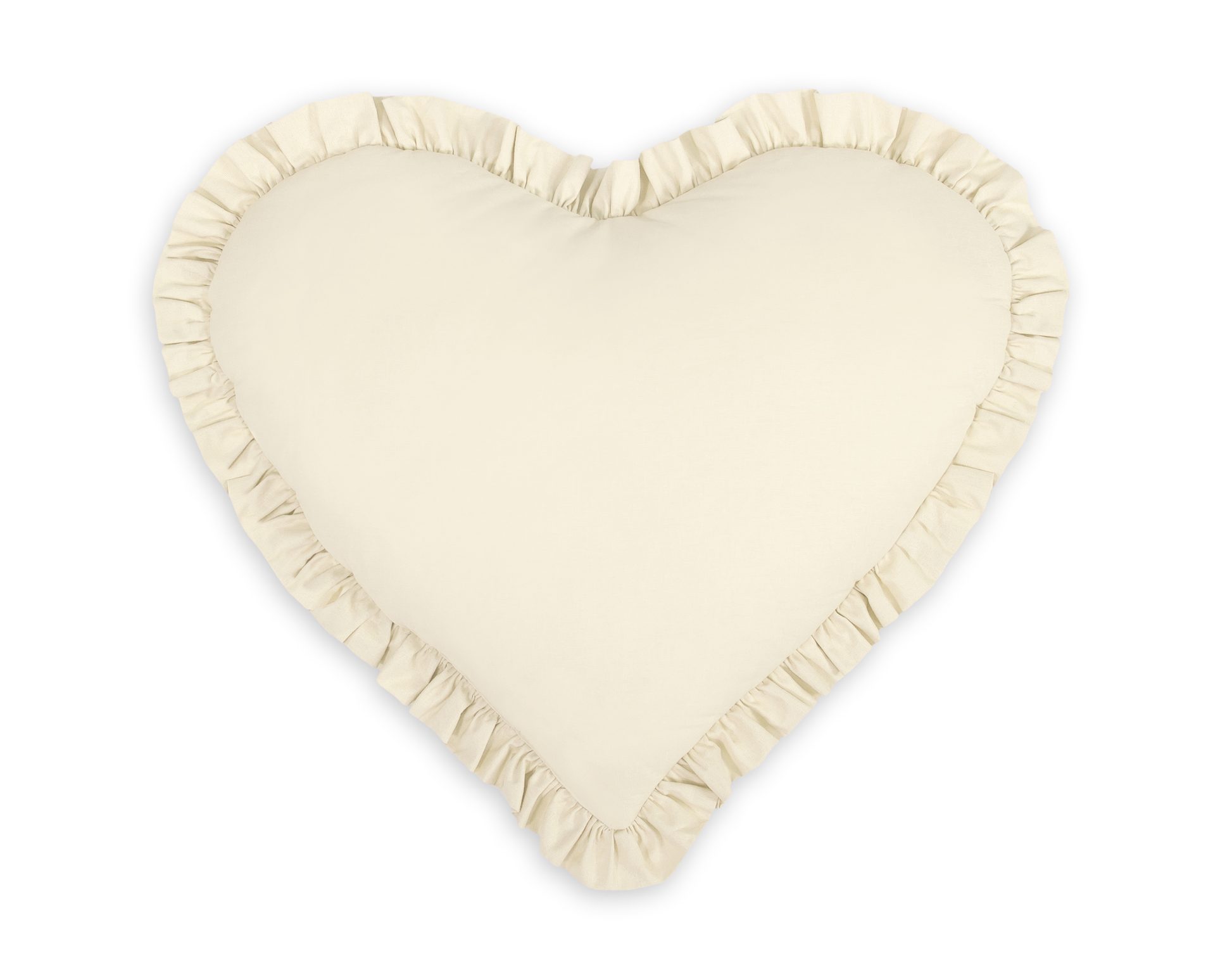 Dekoracyjna poduszka serce - biały