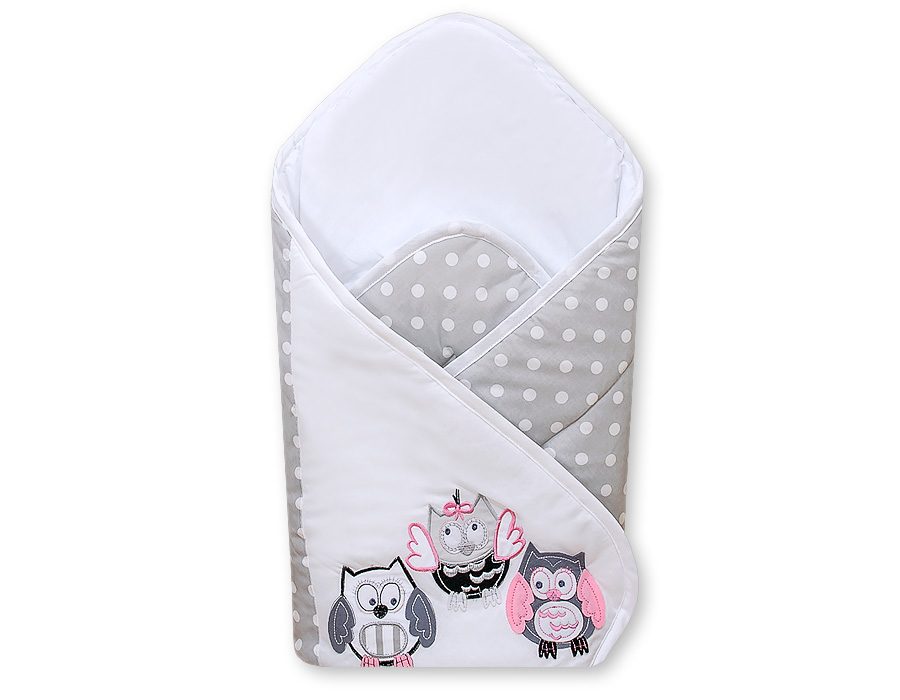 Rożek z usztywnieniem- Sowy Bigi Zibi & Adele turkusowe