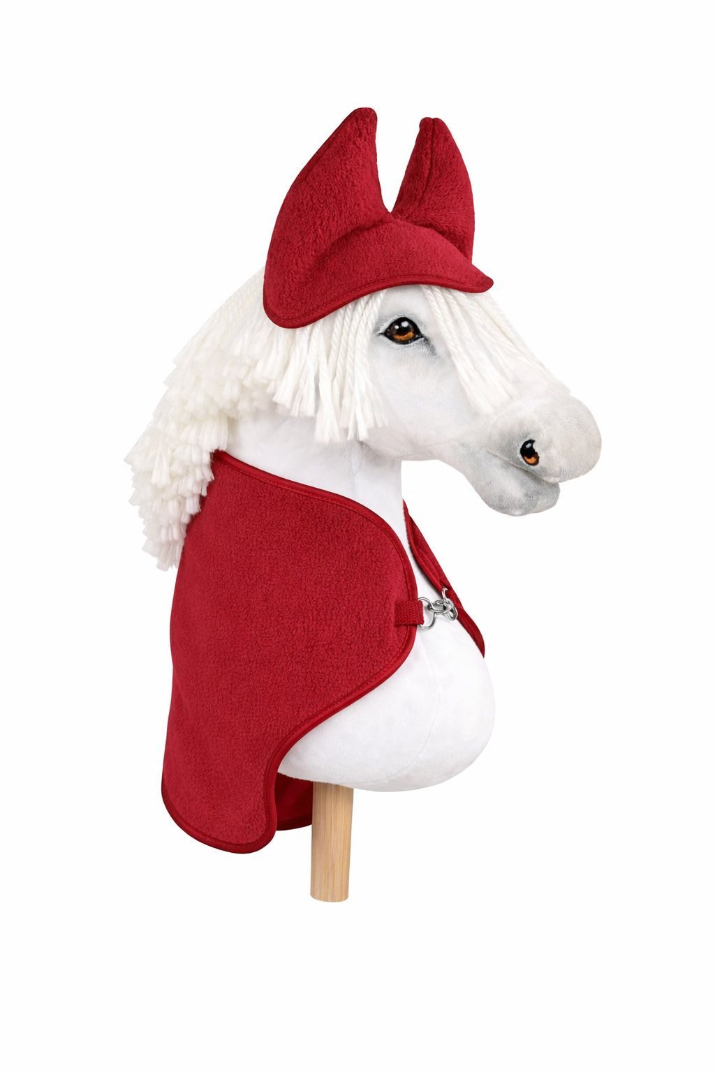 Zestaw dla Hobby Horse A3: polarowa derka + nauszniki – kremowy