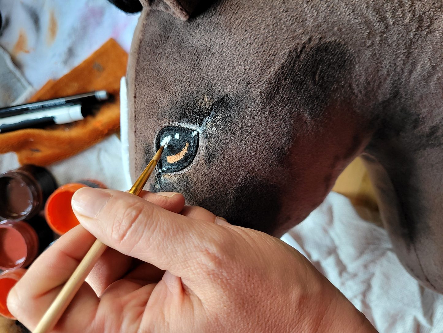 Hobby Horse Średni koń na kiju Premium ciemnobrązowy ciemogniady A4