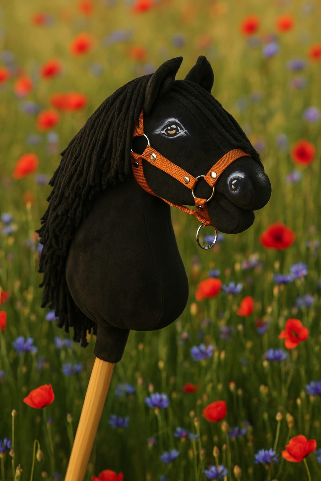 Hobby Horse Duży koń na kiju Premium - kary A3