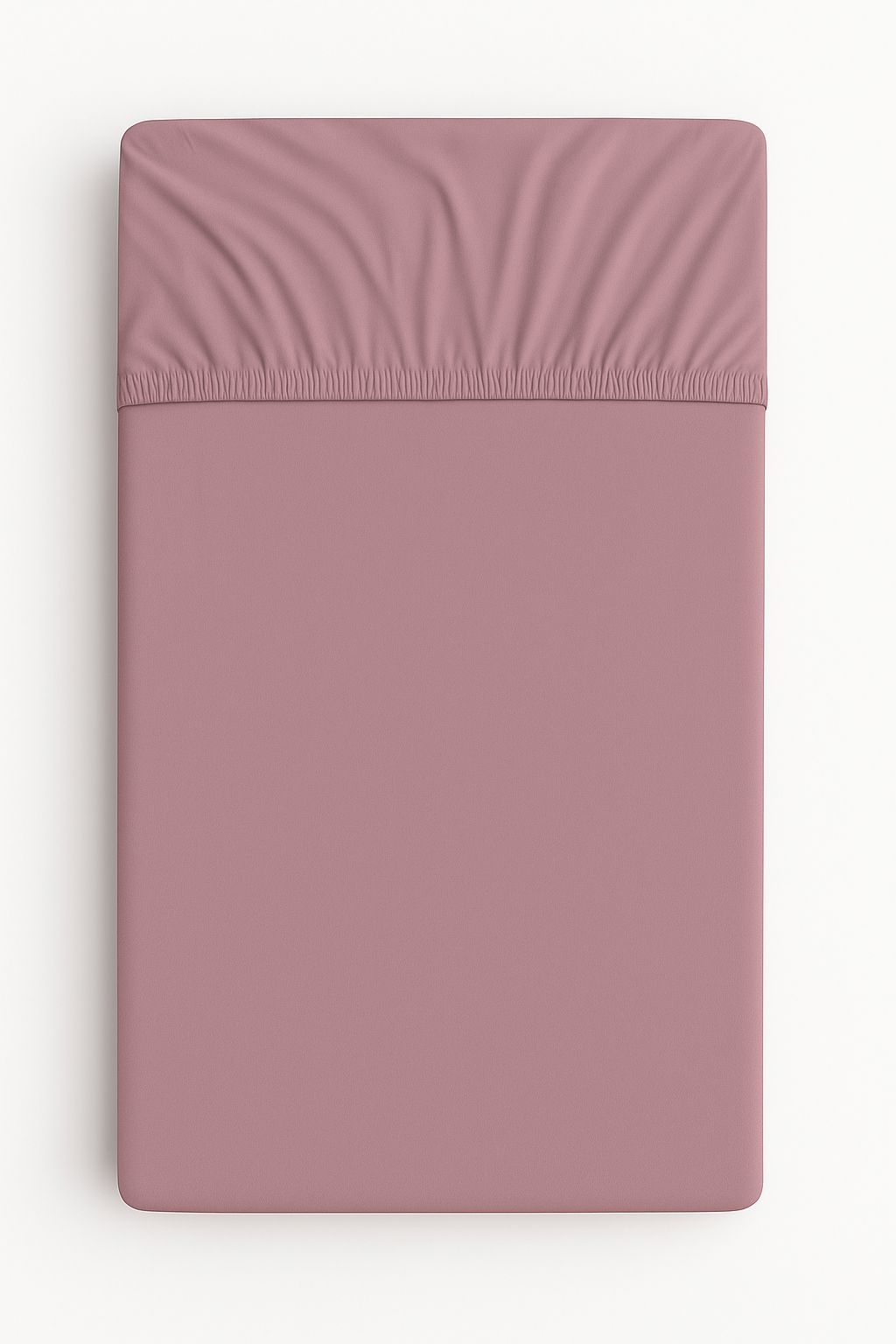 Prześcieradło bawełniane z gumką do łóżeczka 120x60 cm - róż retro