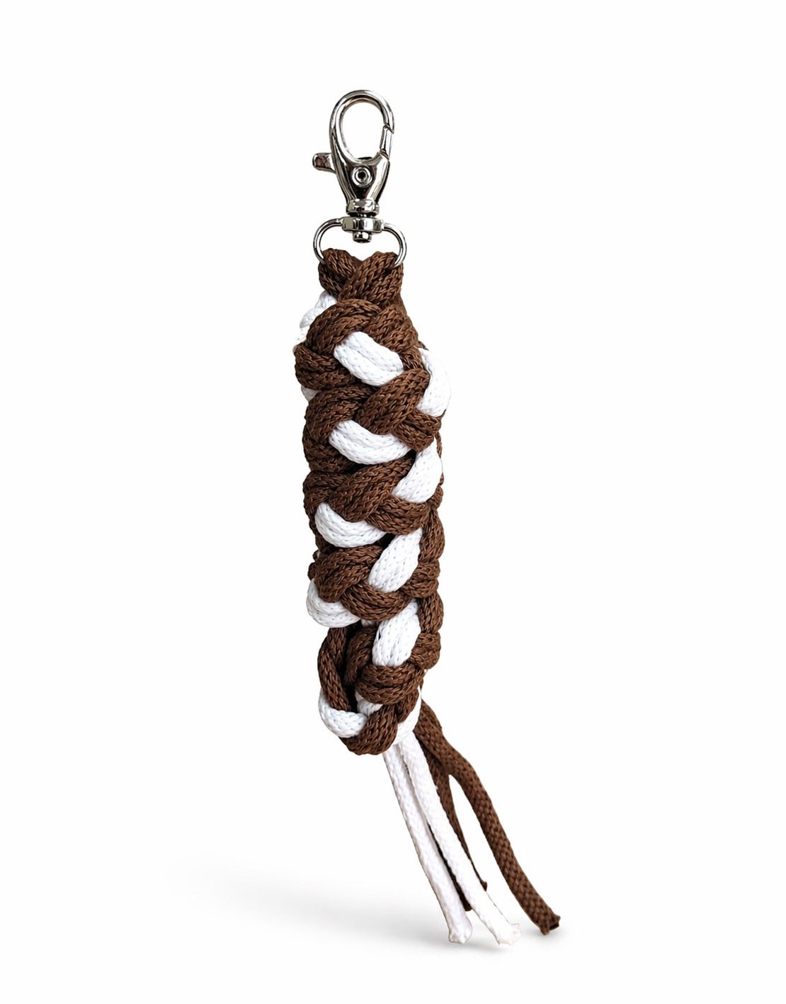 Uwiąz dla konia Hobby Horse pleciony ze sznurka – biało-różowy