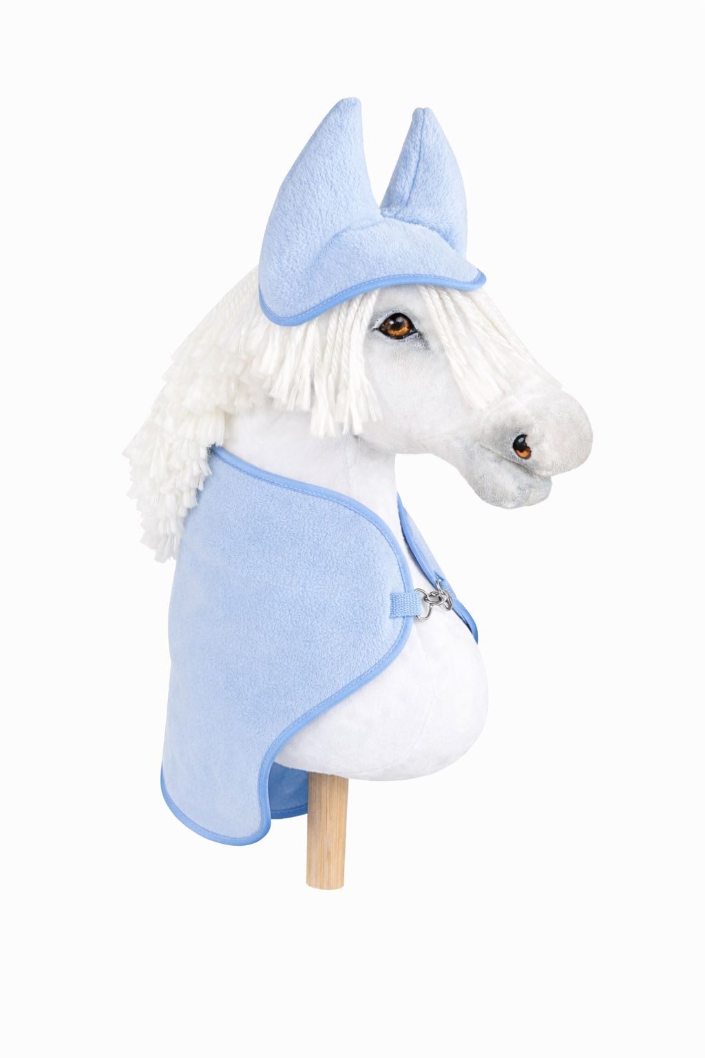 Zestaw dla Hobby Horse uniwersalny A4 i A5: polarowa derka + nauszniki – jasny niebieski