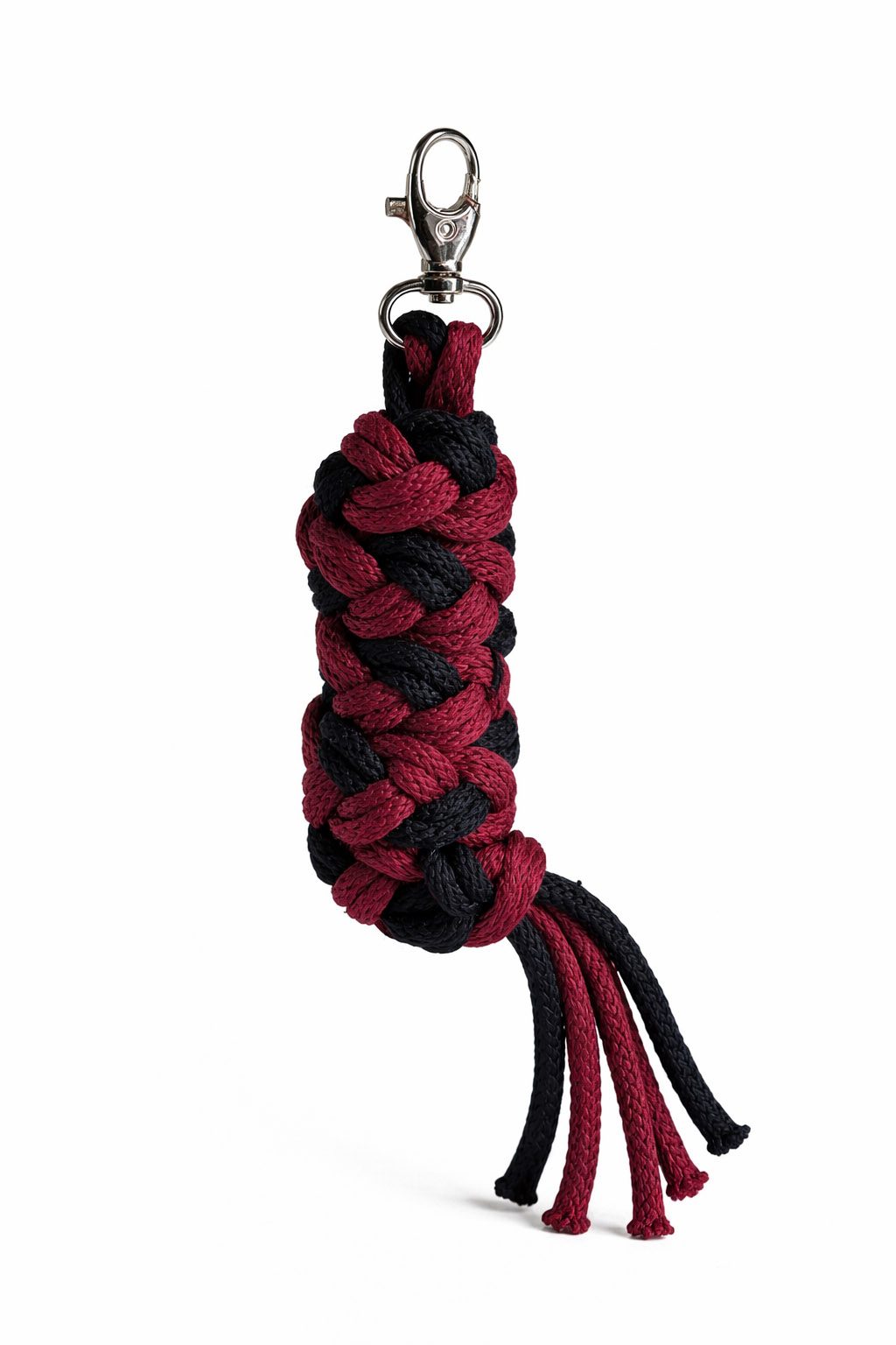 Uwiąz dla konia Hobby Horse pleciony ze sznurka – czarno-różowy