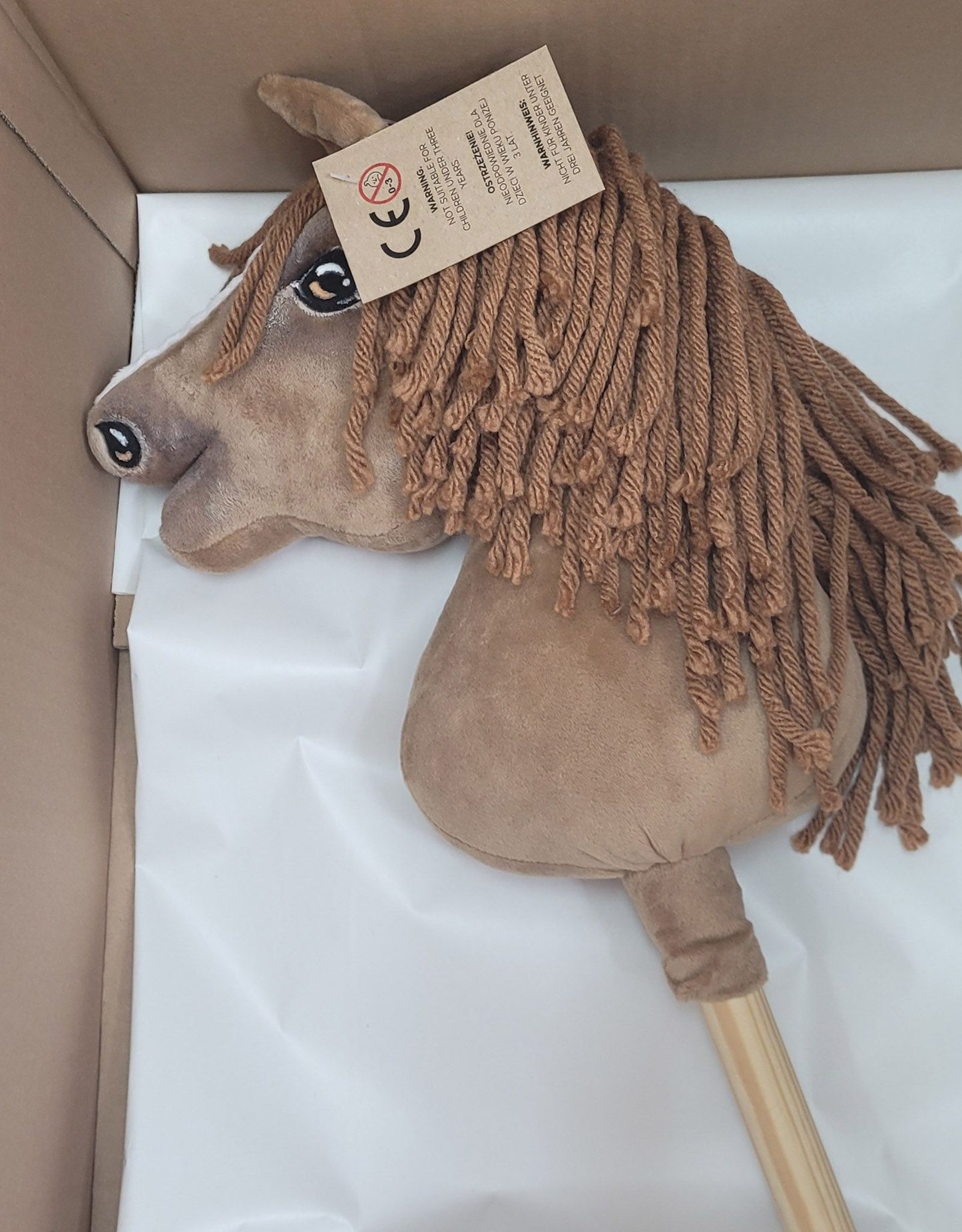 Hobby Horse Średni koń na kiju Premium brązowy jasny kasztan A4