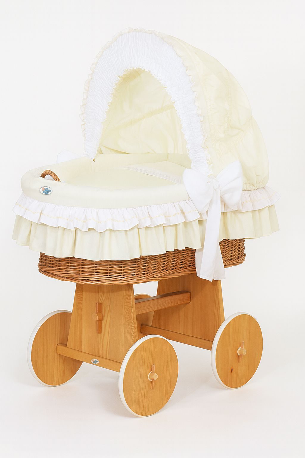 Kosz Mojżesza z budką- Little Angel biały