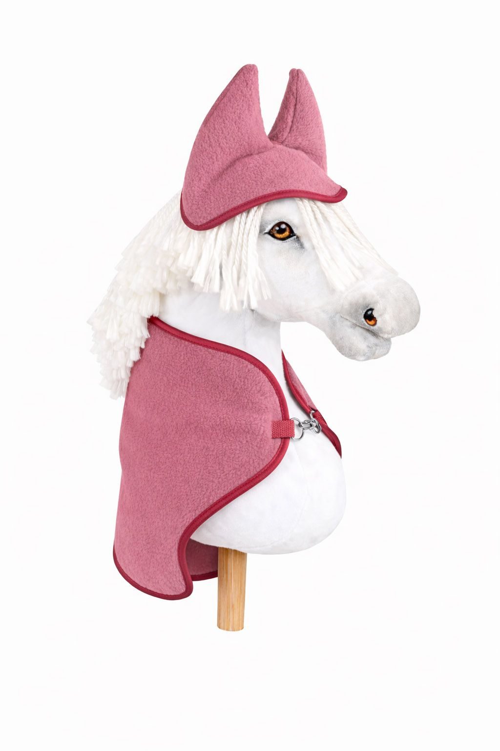 Zestaw dla Hobby Horse A3: polarowa derka + nauszniki – kremowy