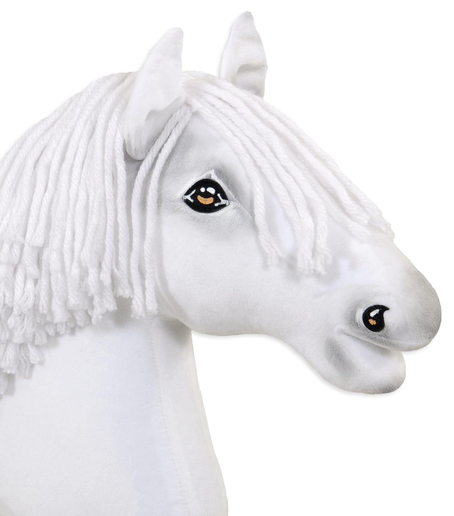 Hobby Horse Duży koń na kiju Premium - biały A3