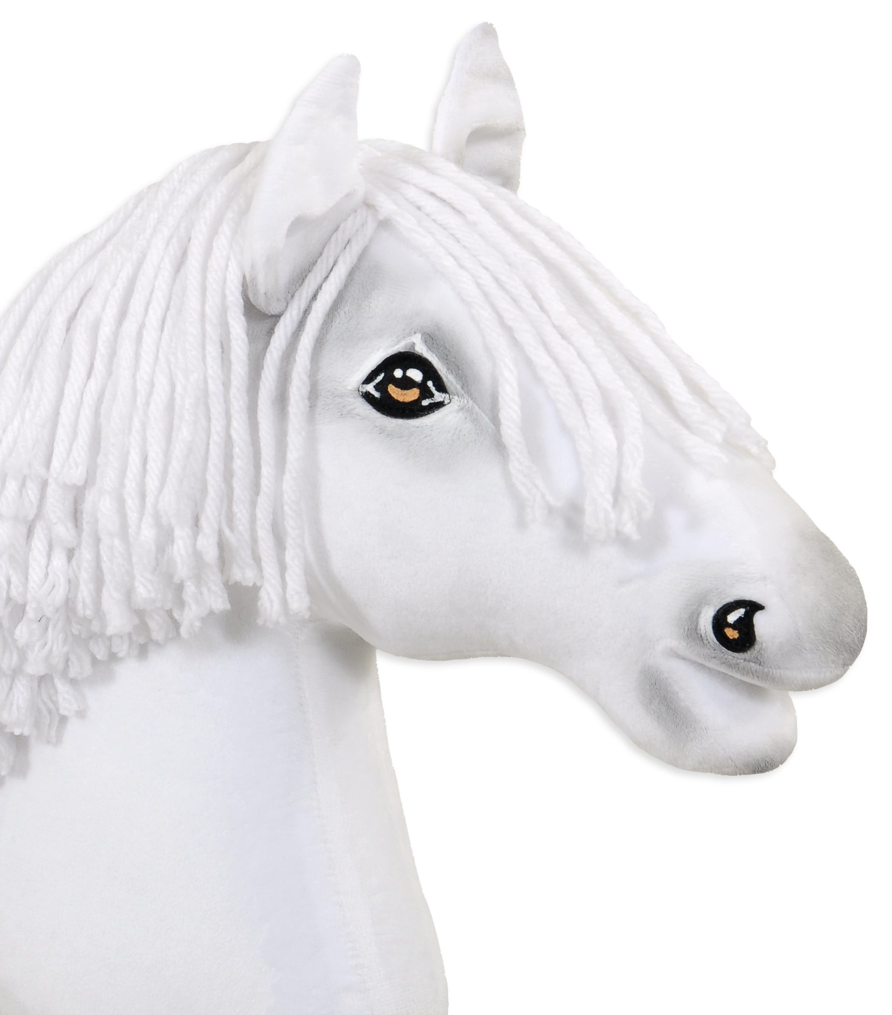 Hobby Horse Duży koń na kiju Premium - biały A3
