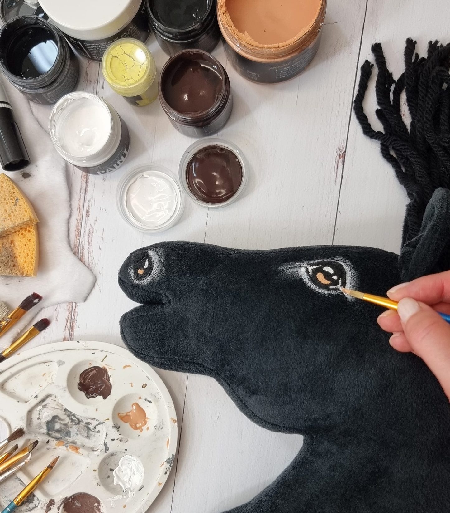 Hobby Horse Duży koń na kiju Premium - kary A3