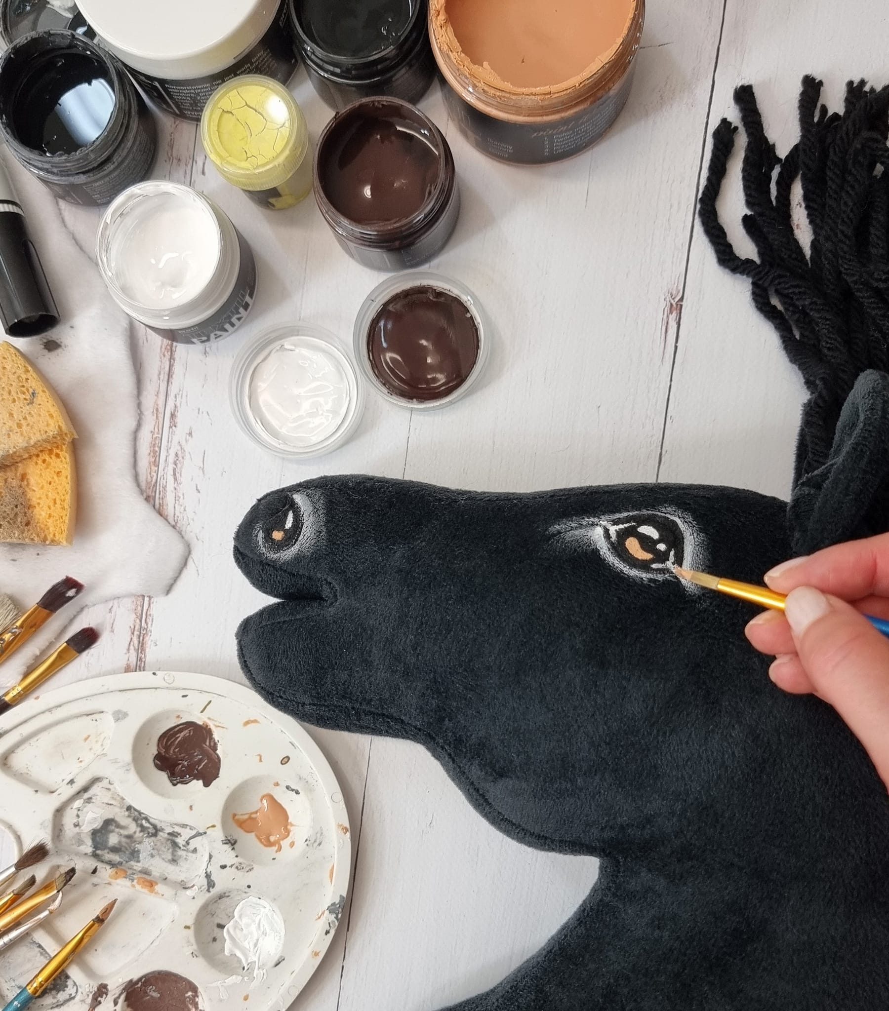 Hobby Horse Duży koń na kiju Premium - kary A3