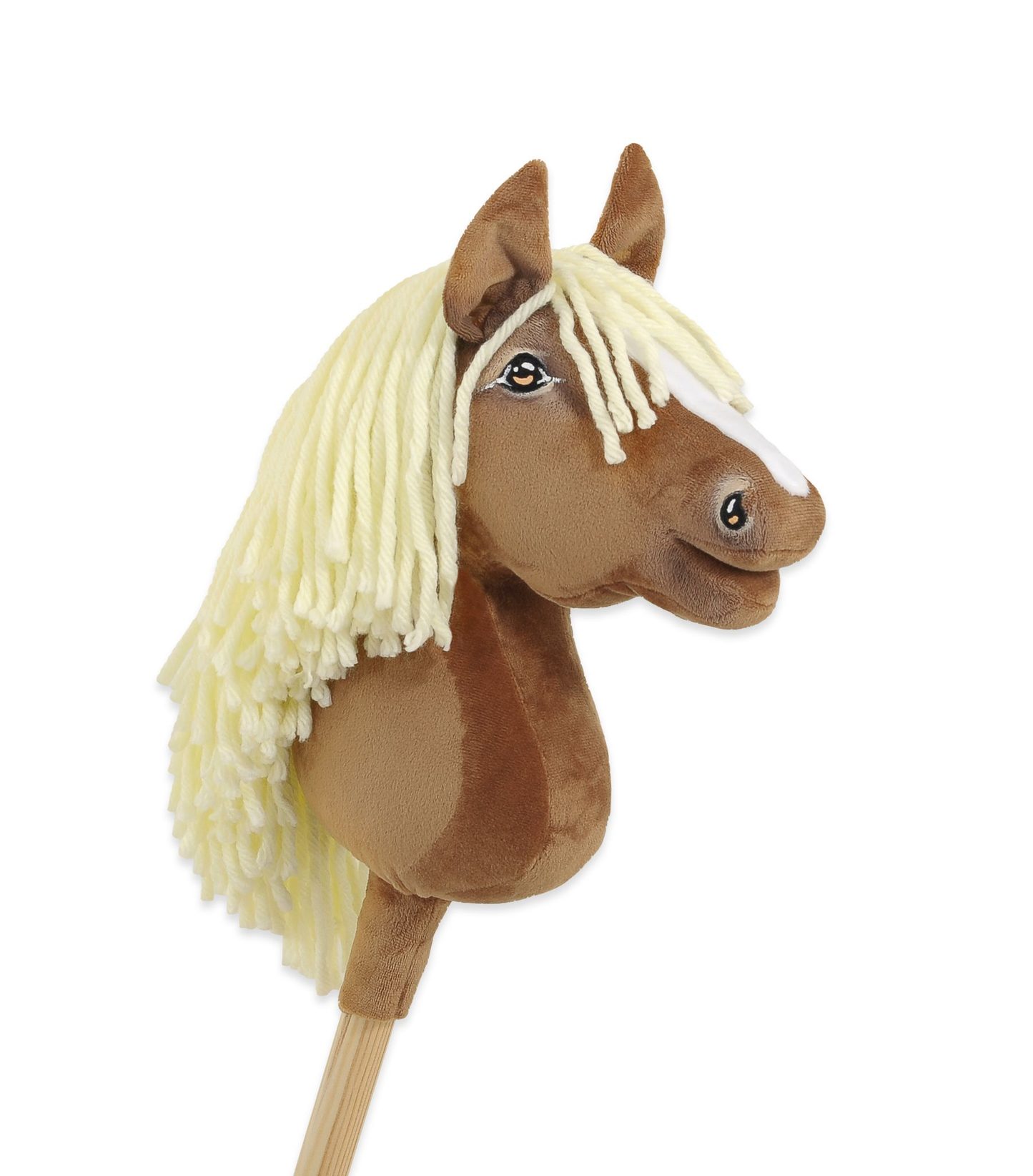 Hobby Horse Średni koń na kiju Premium jasny beżowy haflinger A4