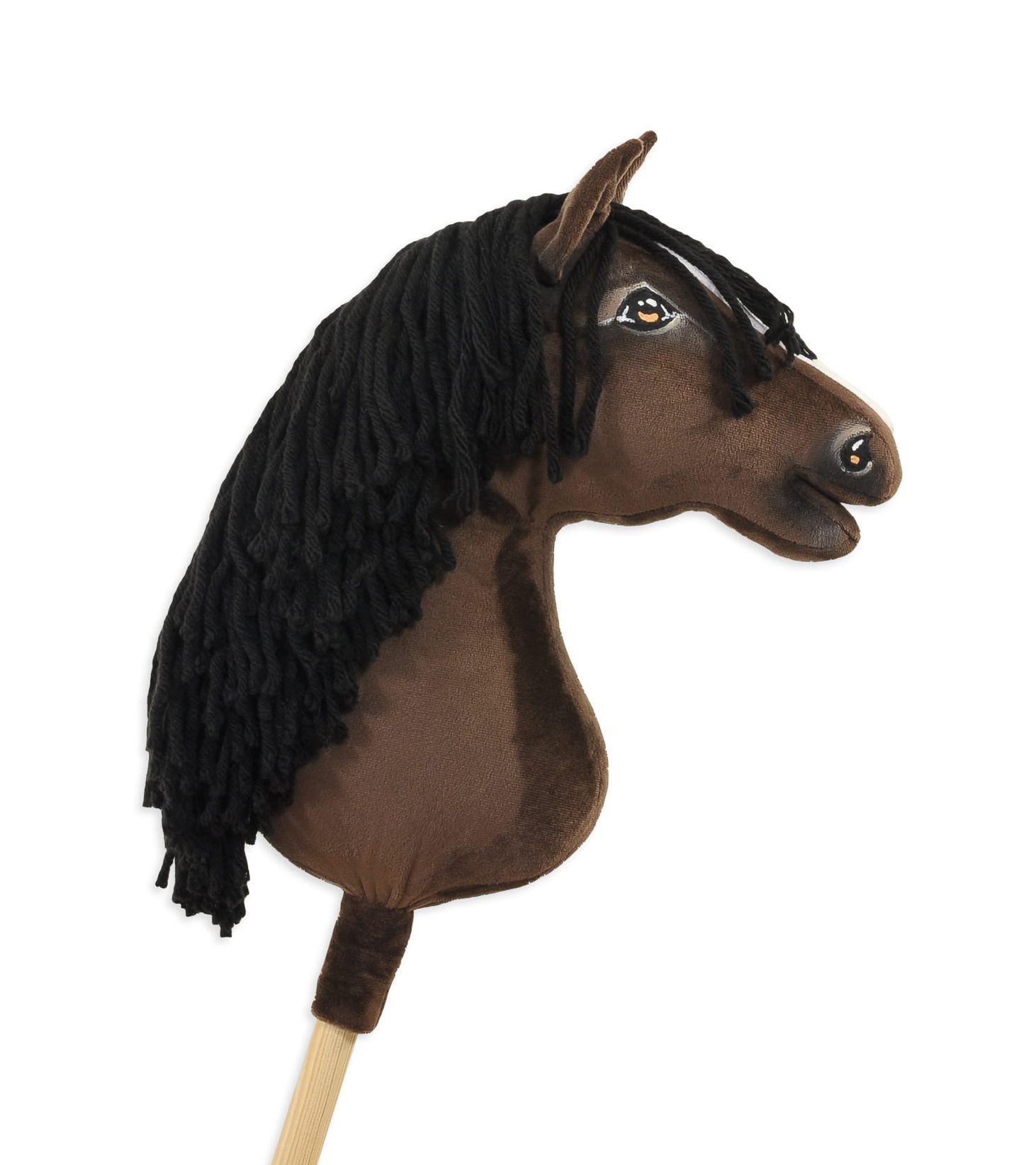 Hobby Horse Duży koń na kiju Premium - ciemnogniady A3