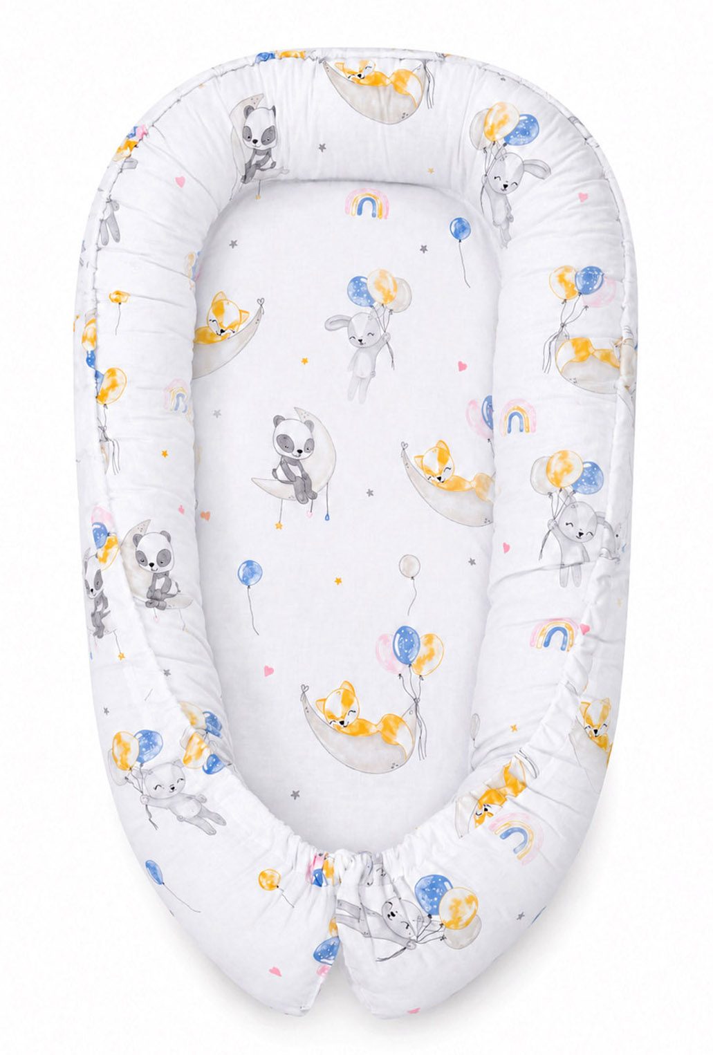 Kokon niemowlęcy dwustronny kojec otulacz Premium MY SWEET BABY- beżowy