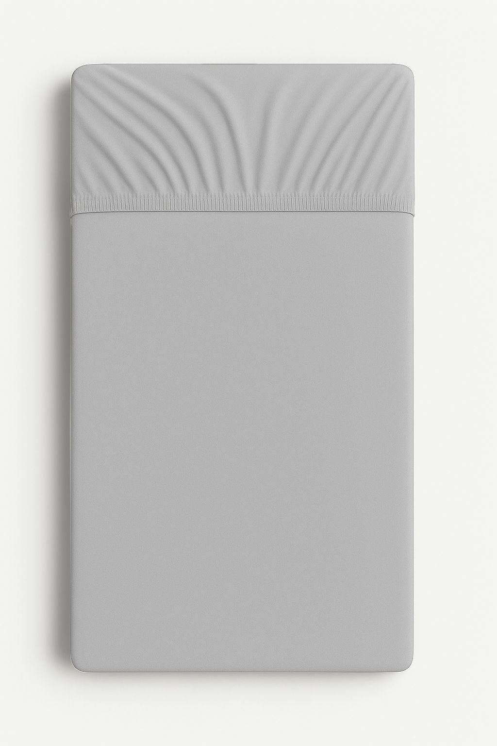 Prześcieradło jersey bawełna z gumką  do łóżeczka 120x60cm - szare