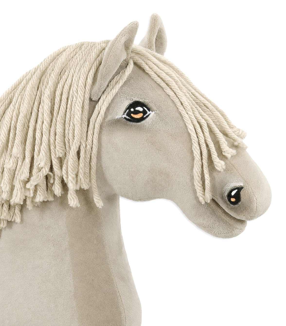 Hobby Horse Duży koń na kiju Premium - cremello A3