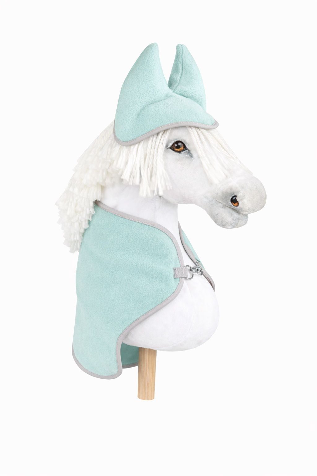 Zestaw dla Hobby Horse A3: polarowa derka + nauszniki – kremowy