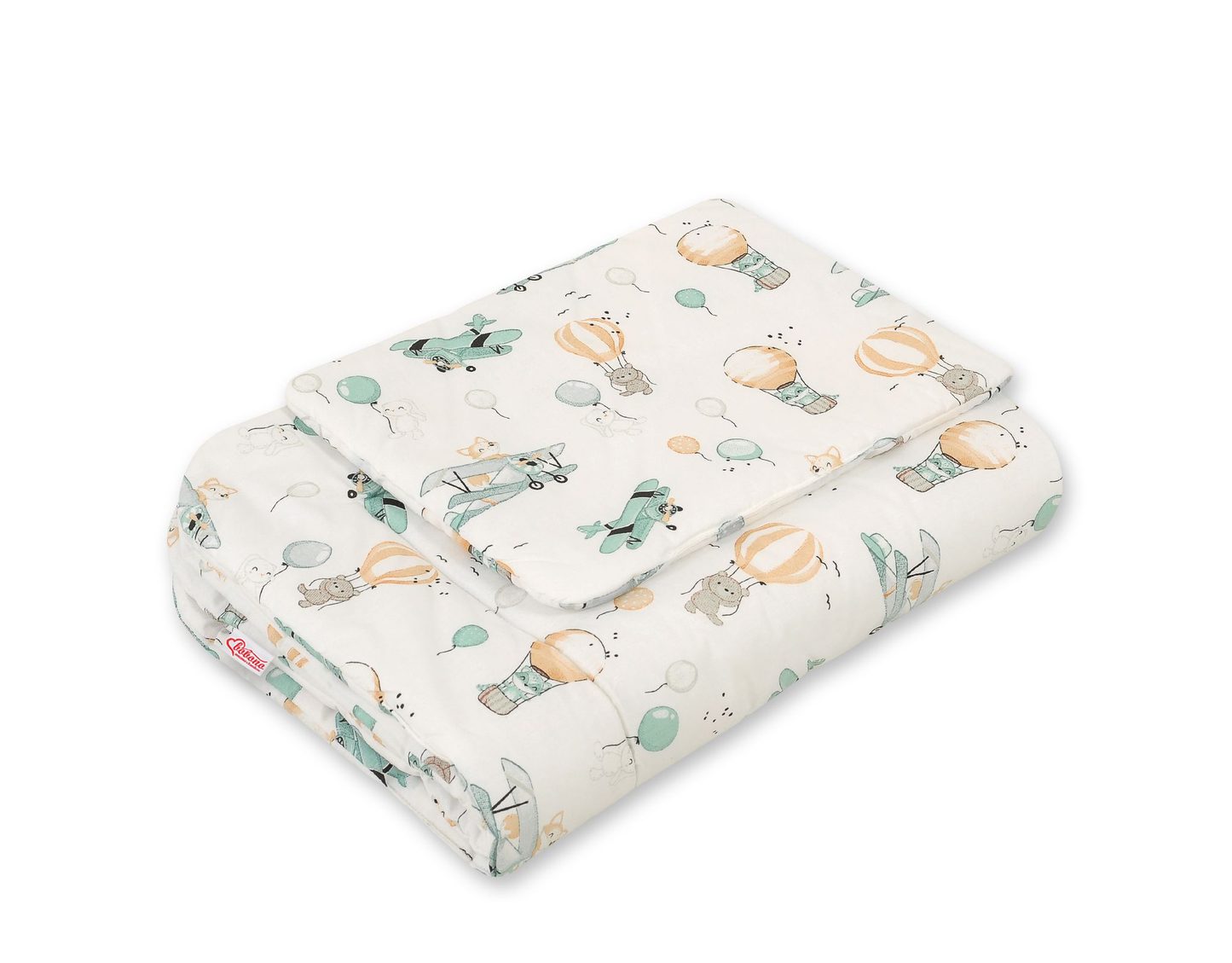 Komplet pościeli dla niemowląt z wypełnieniem 2-cz 75x100cm NEWBORN - misie niebieskie