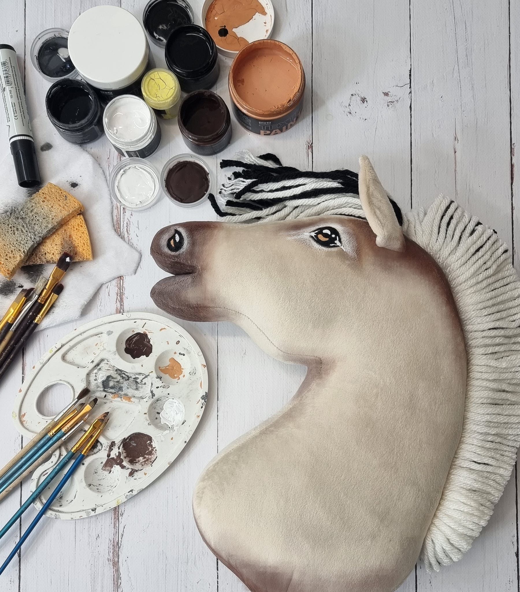 Hobby Horse Duży koń na kiju Premium - fiord koń fiordzki A3