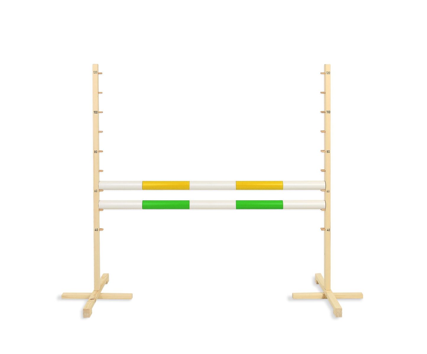 Przeszkoda skokowa do Hobby Horse 120cm, dwie belki - czerwona i niebieska