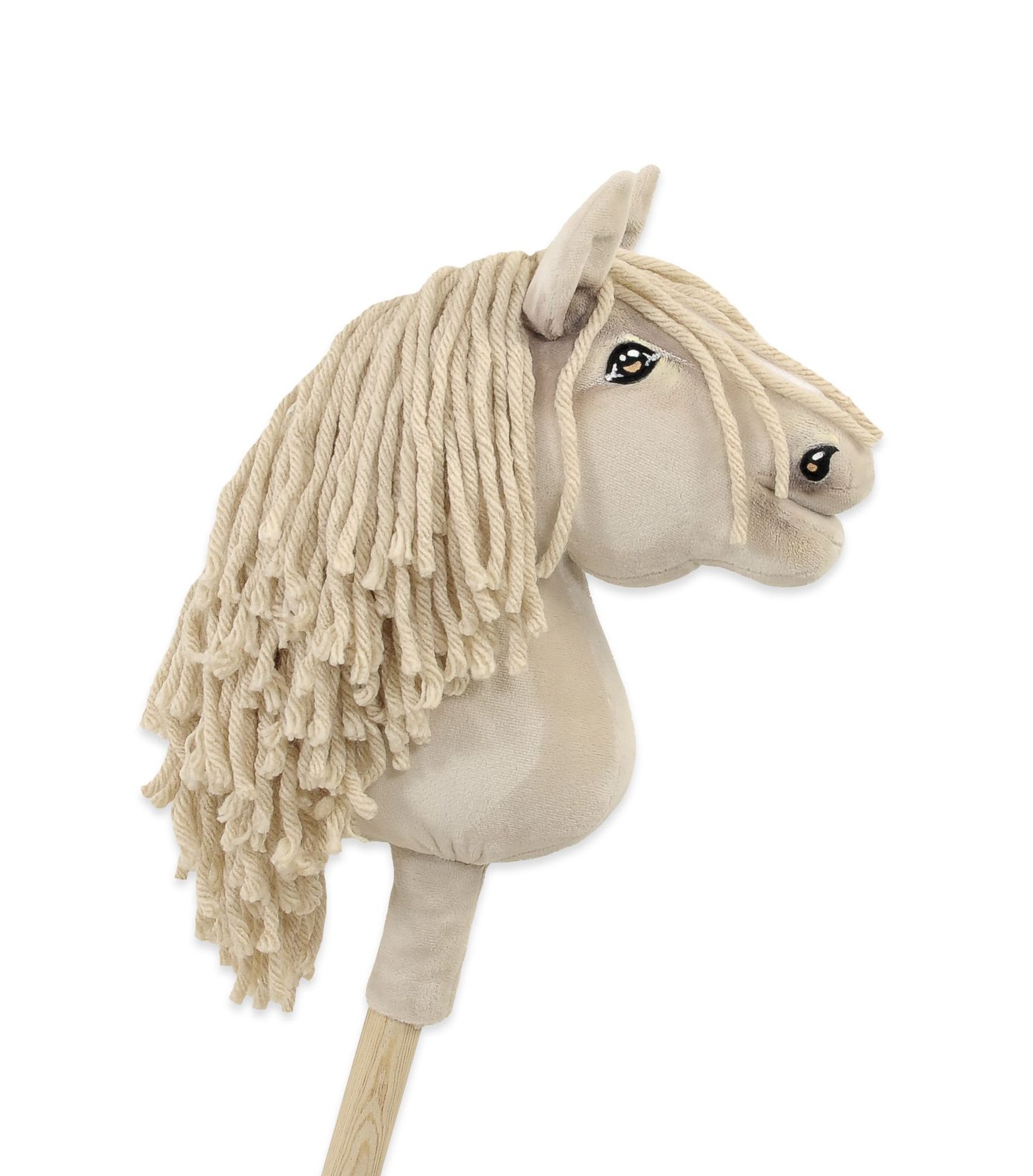 Hobby Horse Mały koń na kiju Premium kremowy cremello A5