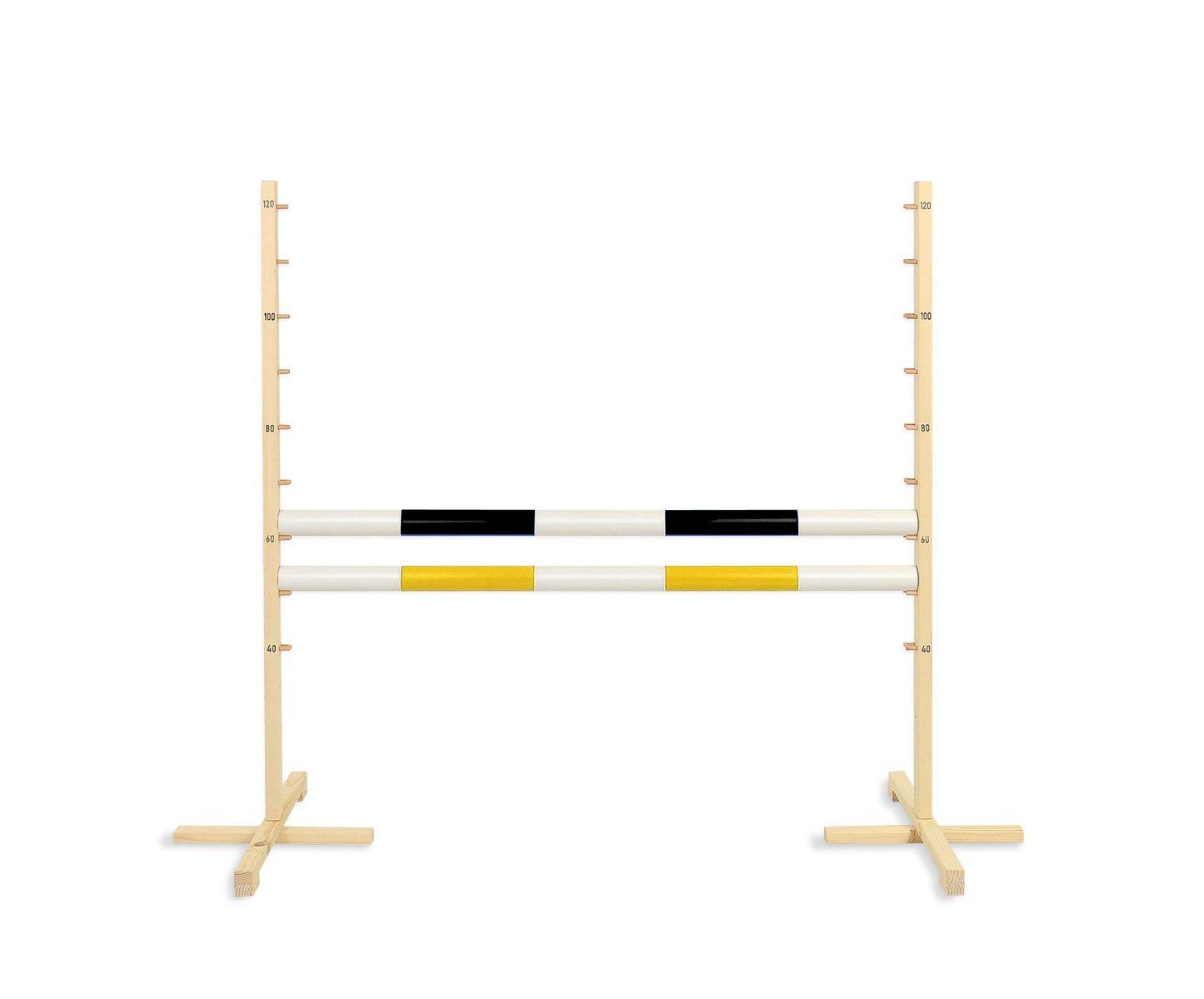 Przeszkoda skokowa do Hobby Horse 120cm, dwie belki - czerwona i niebieska