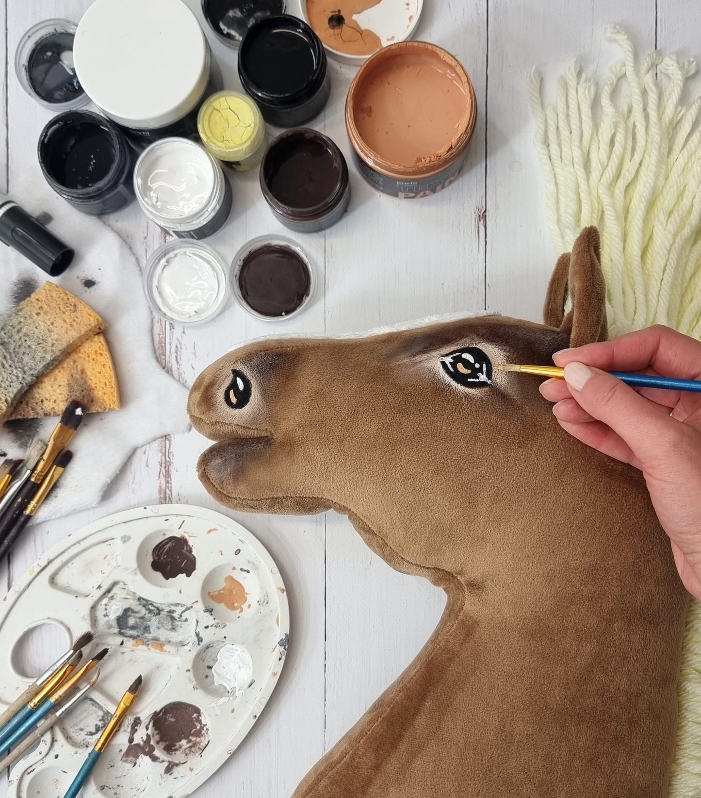 Hobby Horse Duży koń na kiju Premium - haflinger A3