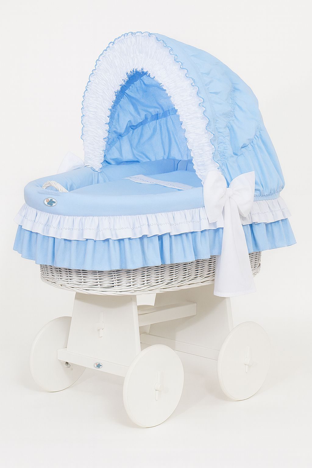 Kosz Mojżesza z budką- Little Angel biały
