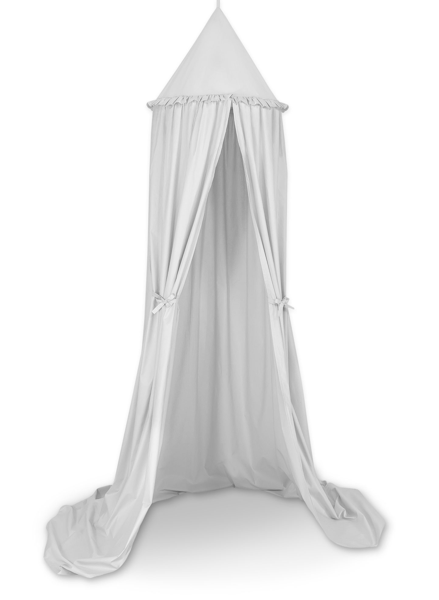 Baldachim wiszący bawełniany do pokoju dziecięcego - biały