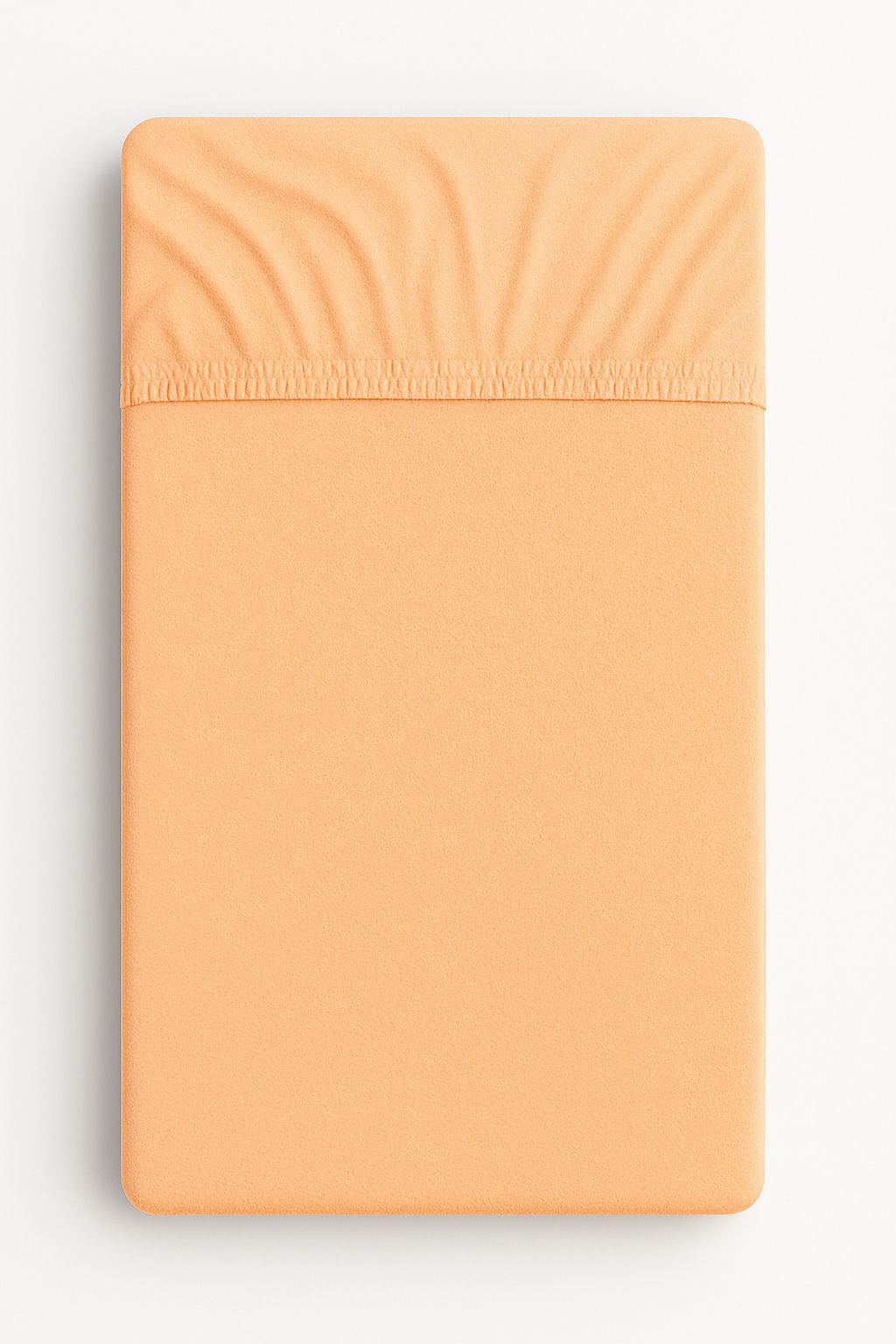 Prześcieradło frotte z gumką do łóżeczka 120x60cm - brzoskwiniowe